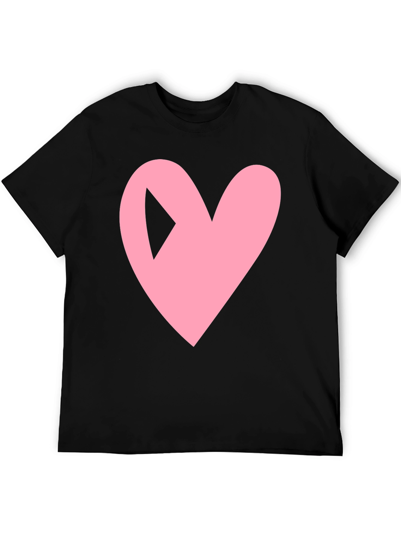 Heart Play Button Black Tee