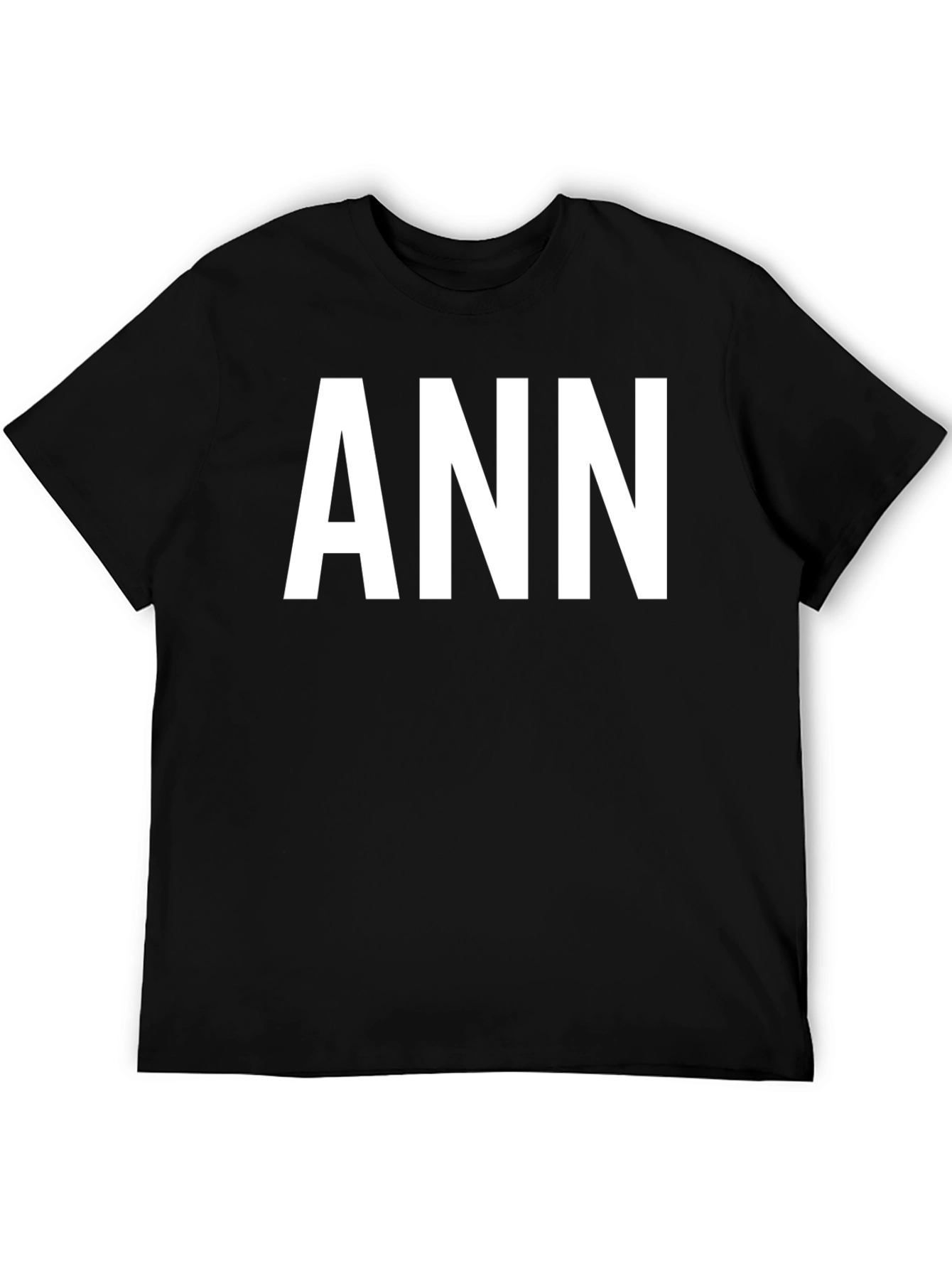 ANN Personalized Black T-Shirt