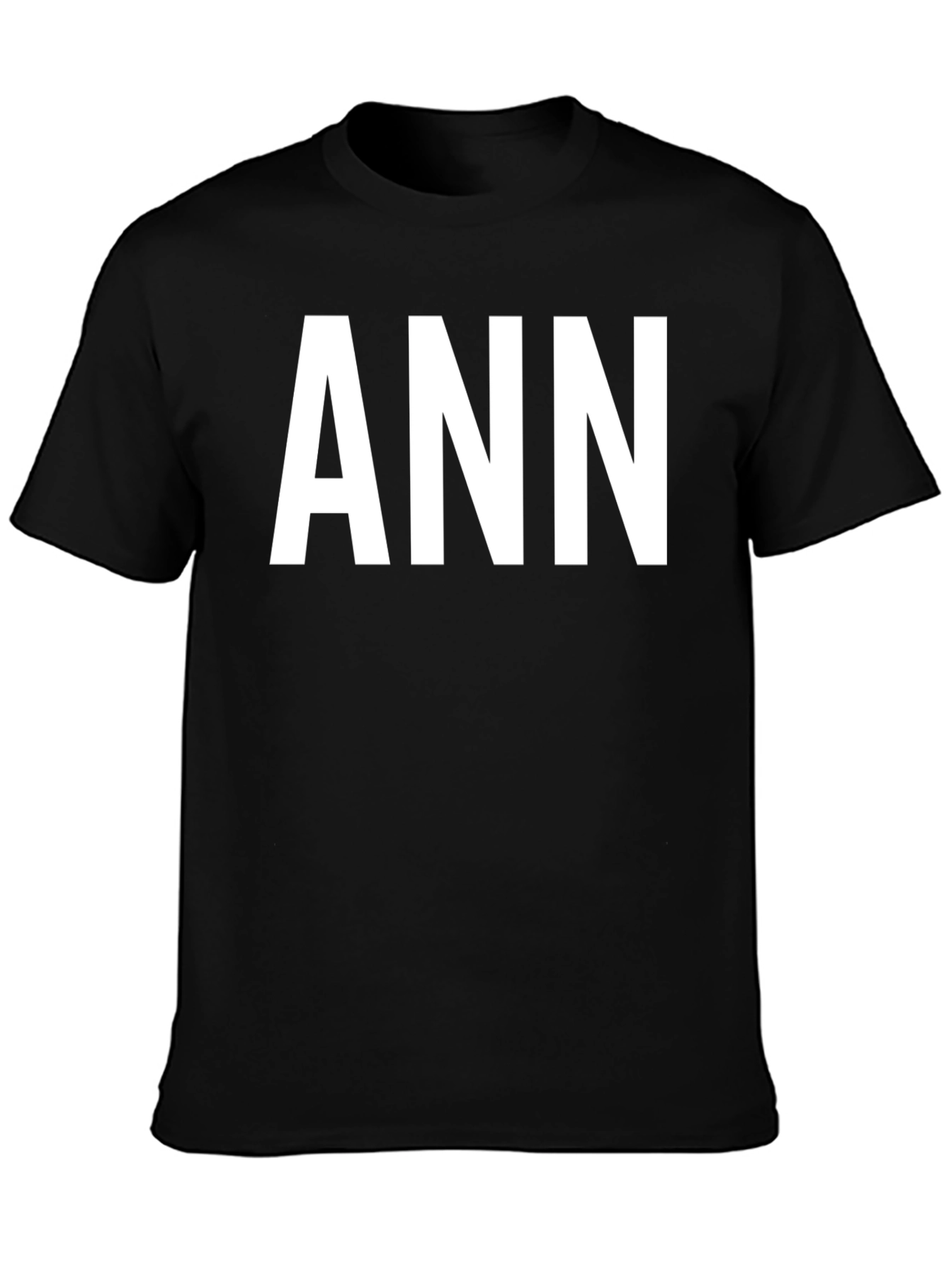 ANN Personalized Black T-Shirt