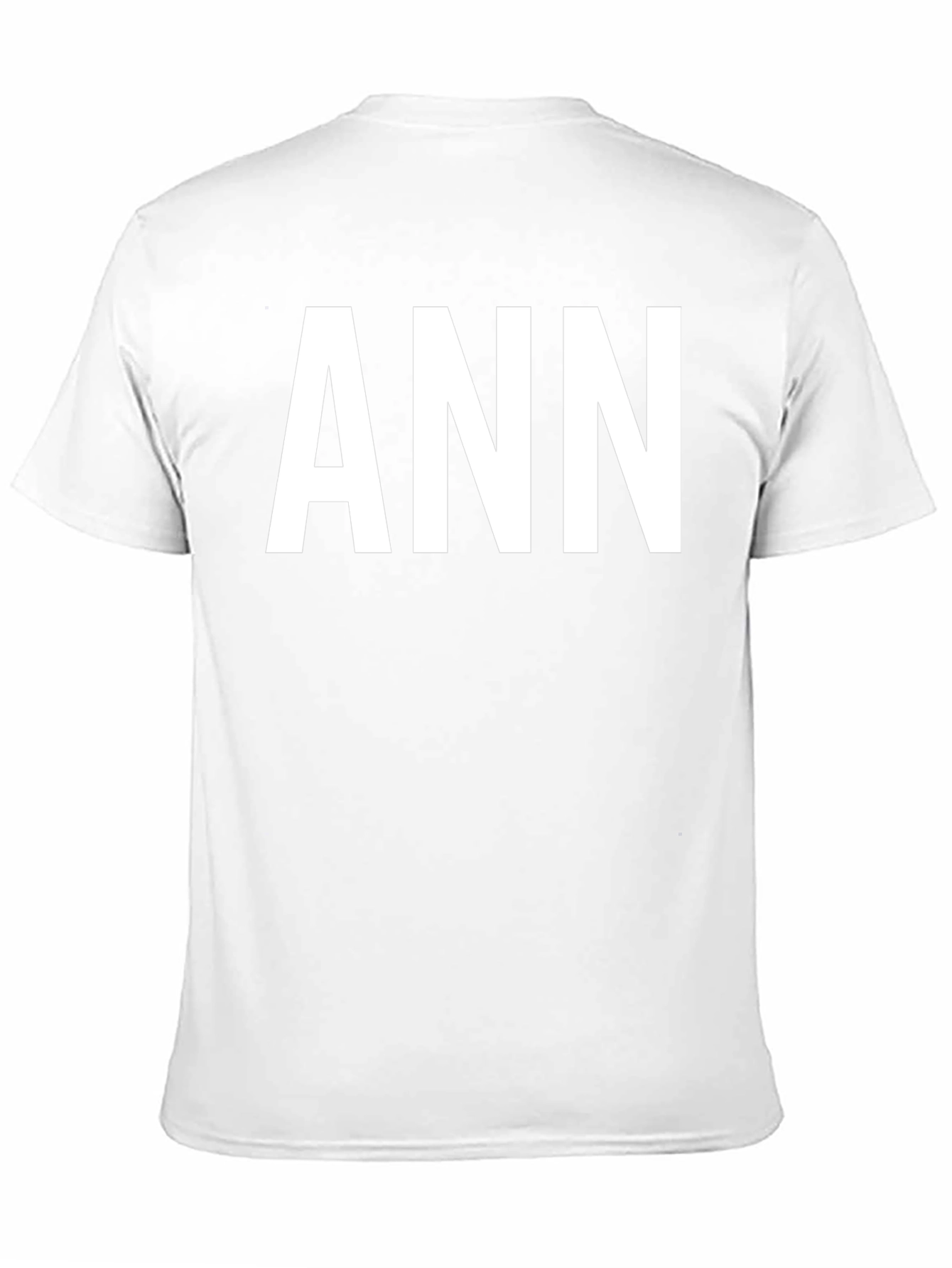 ANN Personalized Black T-Shirt