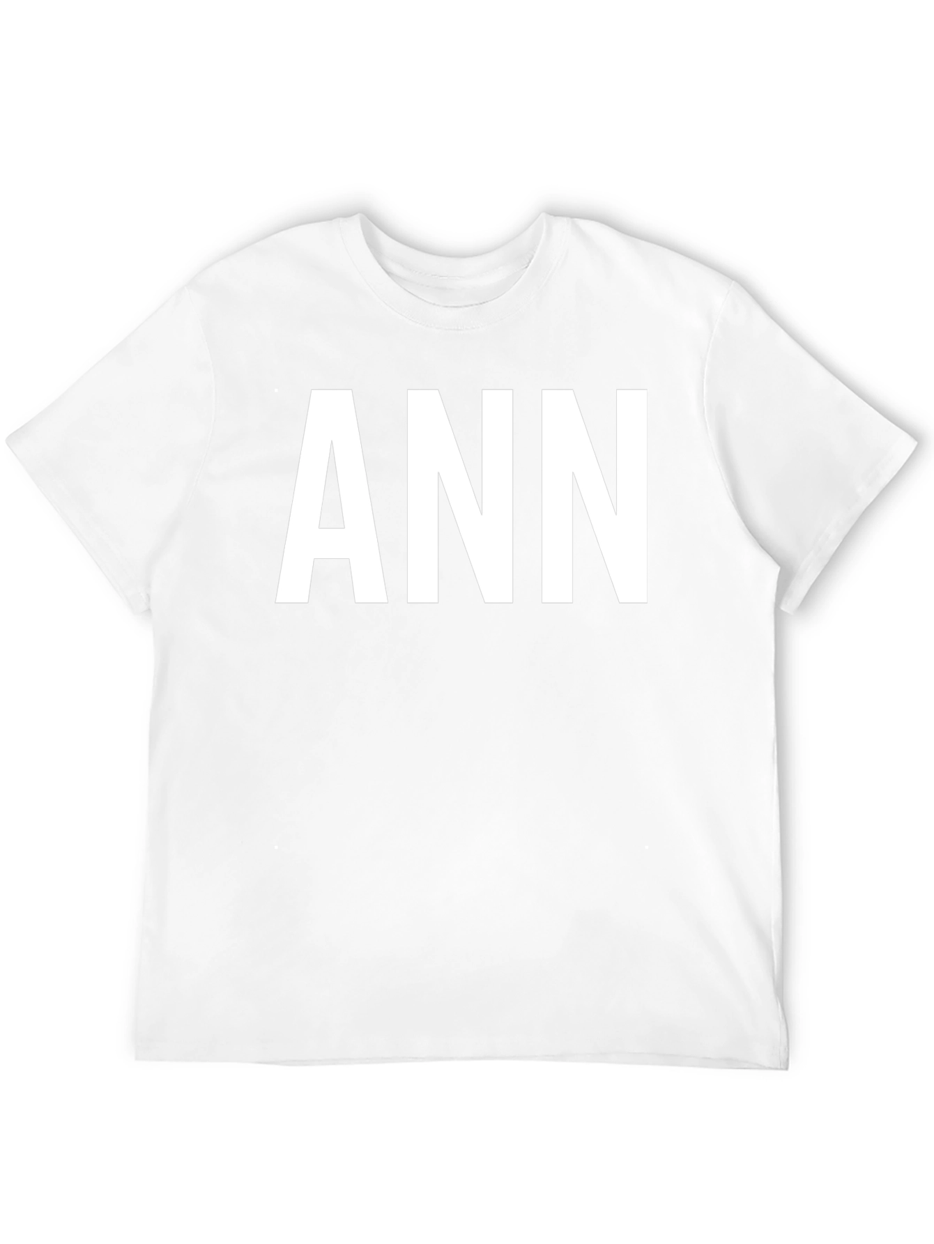 ANN Personalized Black T-Shirt