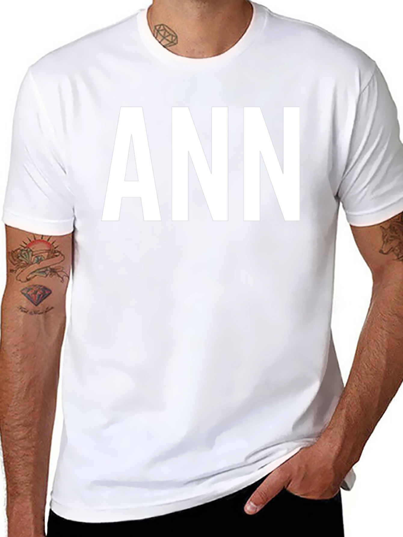 ANN Personalized Black T-Shirt