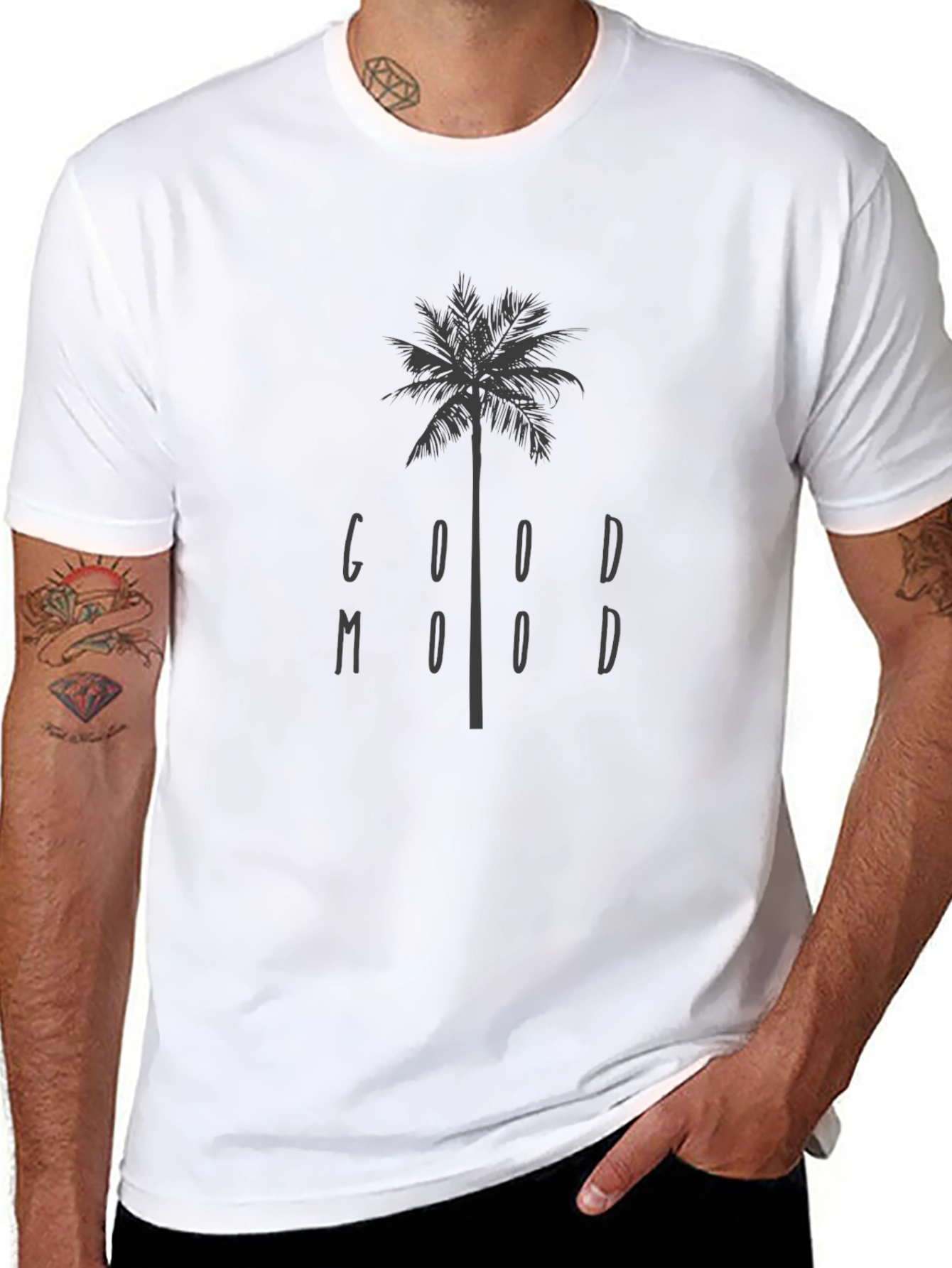 Good Mood Black Graphic Tee