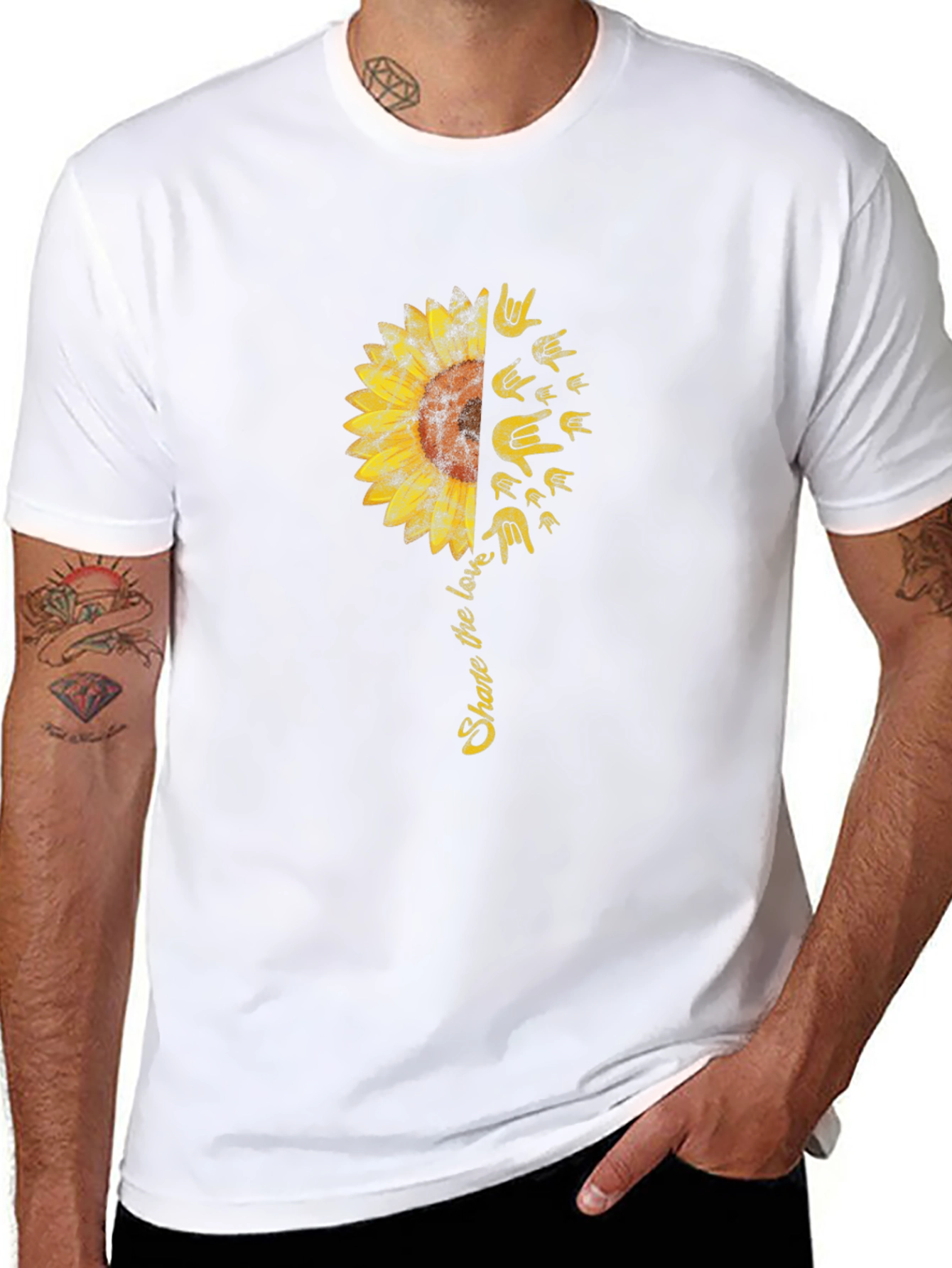 Share the Love Sunflower ASL T-Shirt