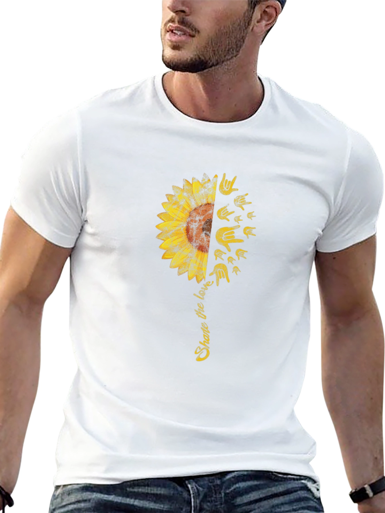 Share the Love Sunflower ASL T-Shirt