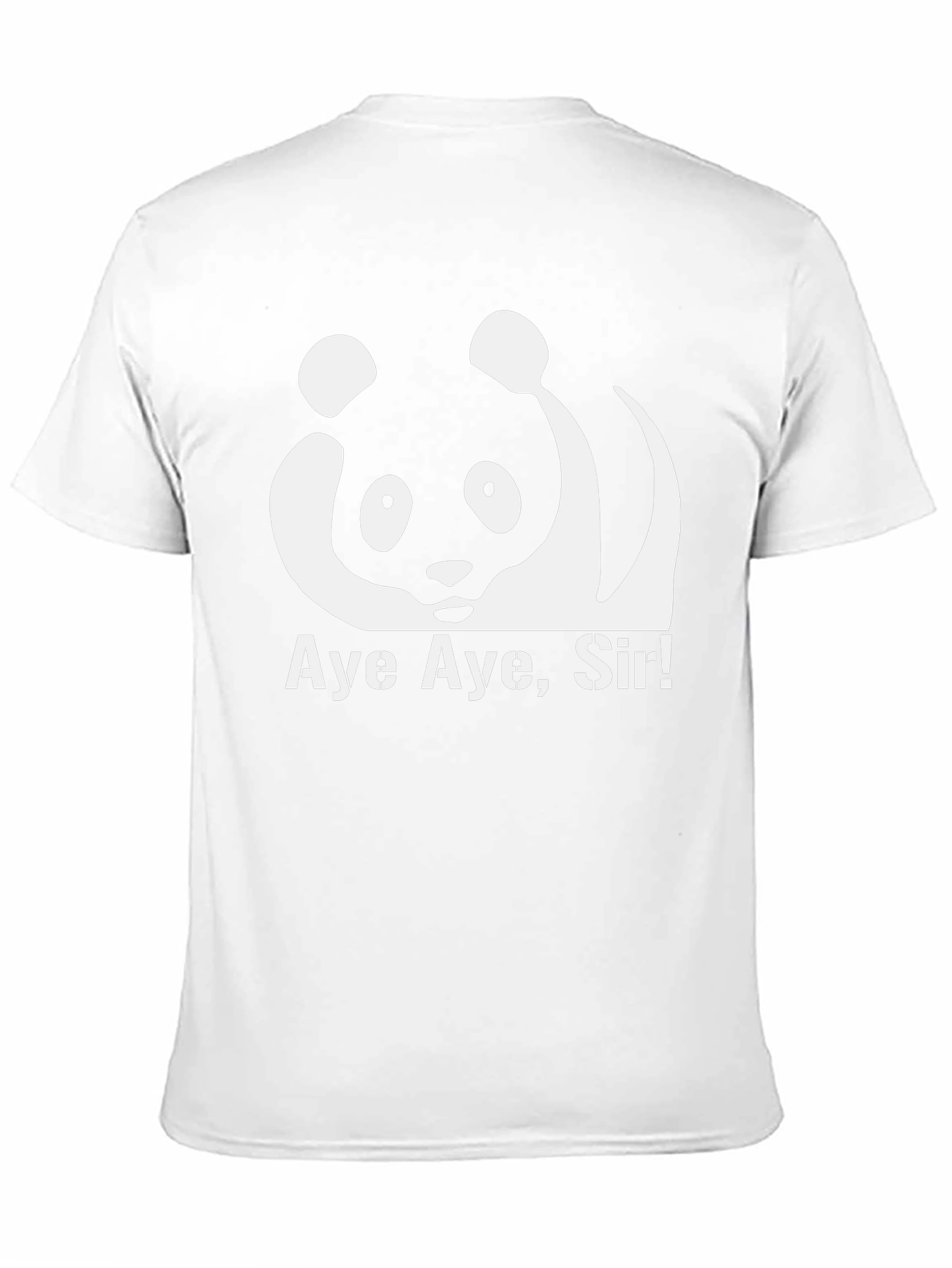 Aye Aye Sir! Panda Graphic Black T-Shirt