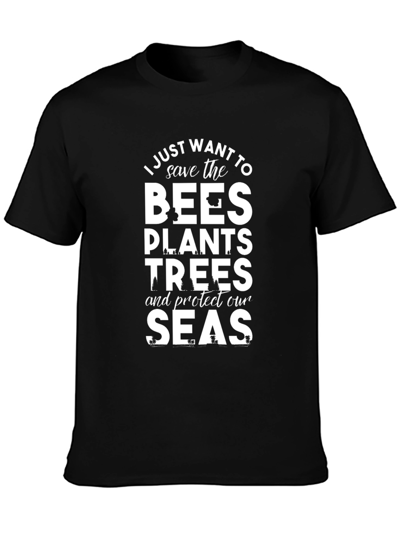 Save the Bees Plants Trees T-Shirt