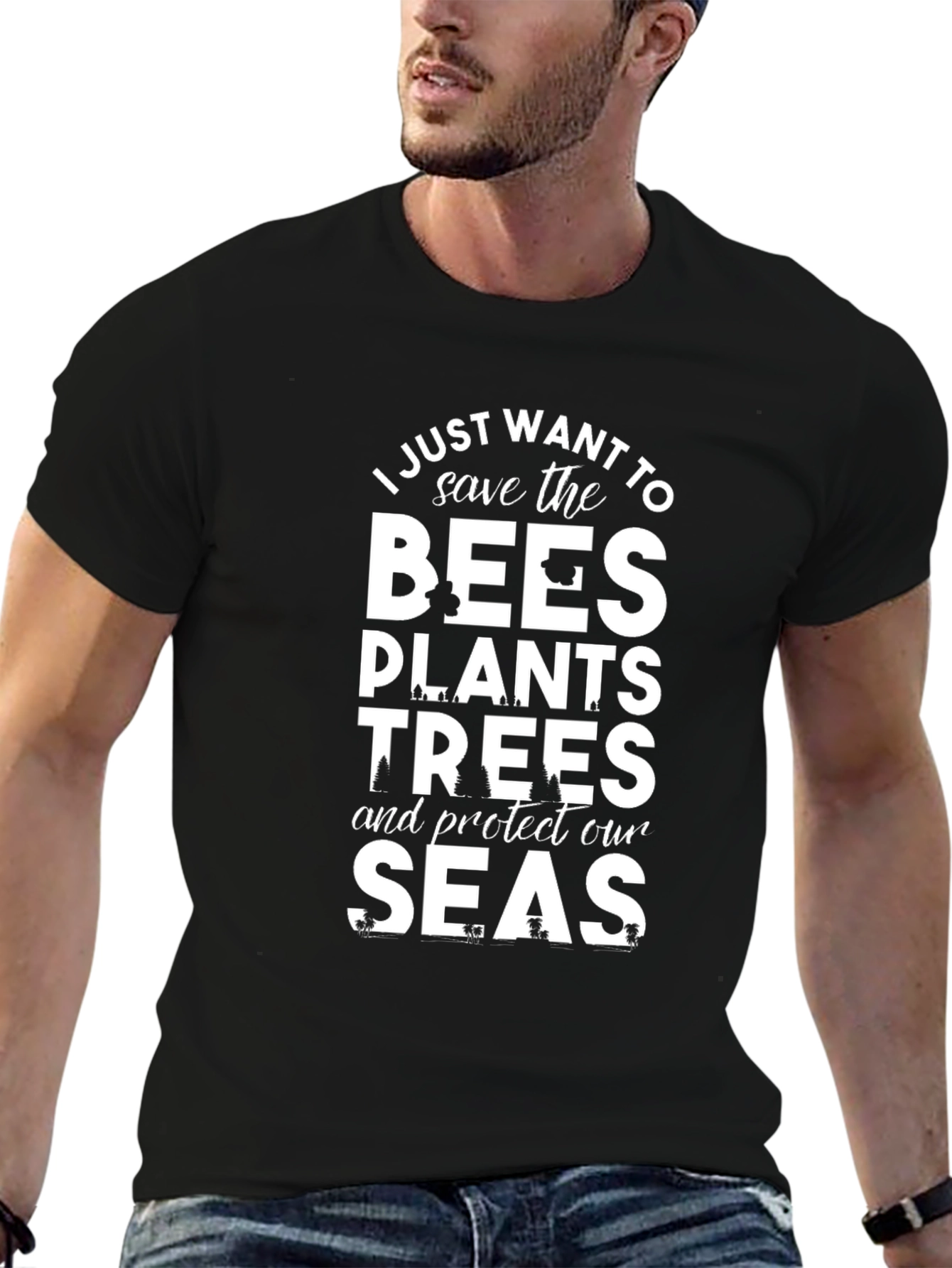 Save the Bees Plants Trees T-Shirt