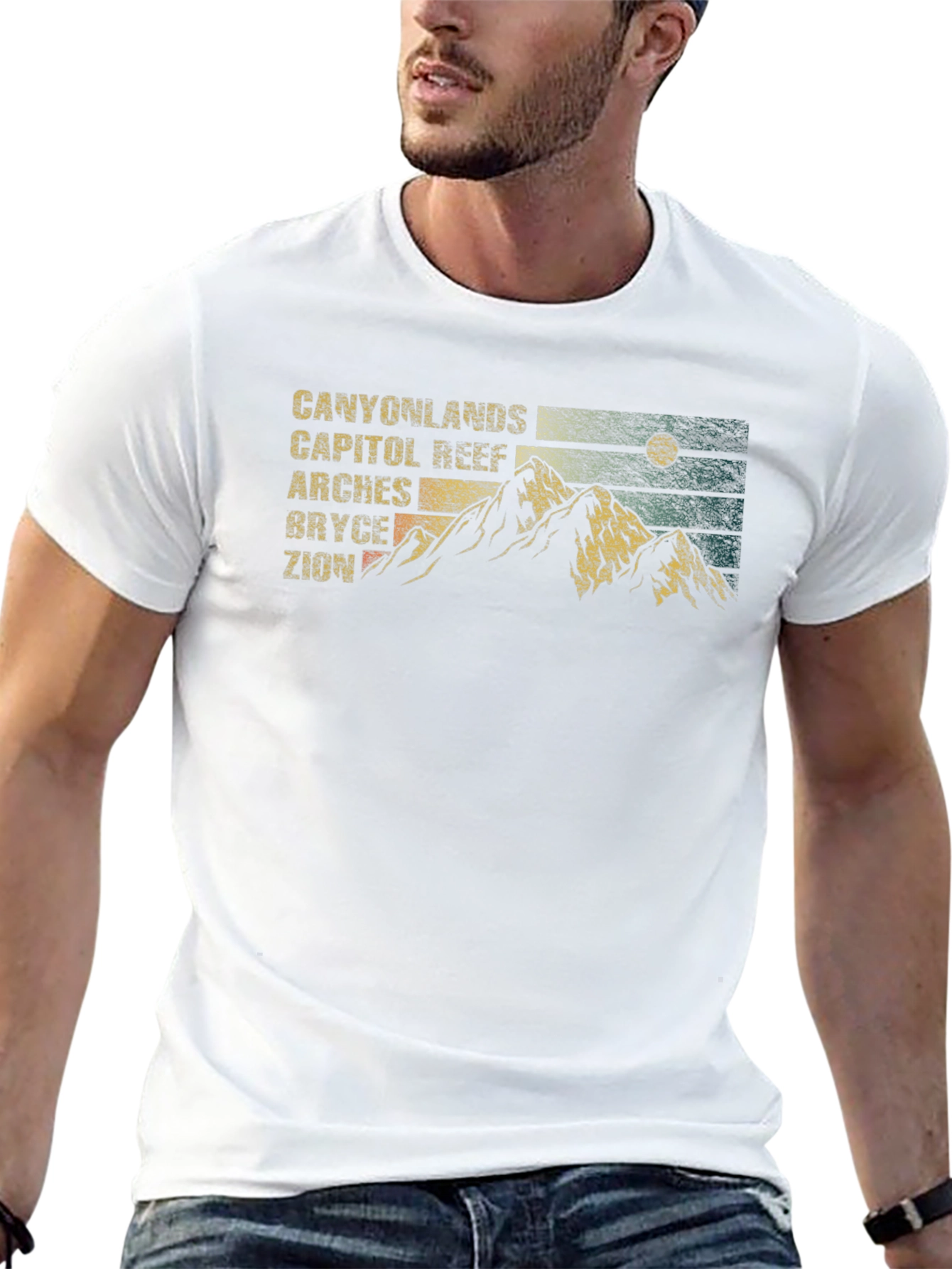 Retro National Park Mountains Graphic T-Shirt