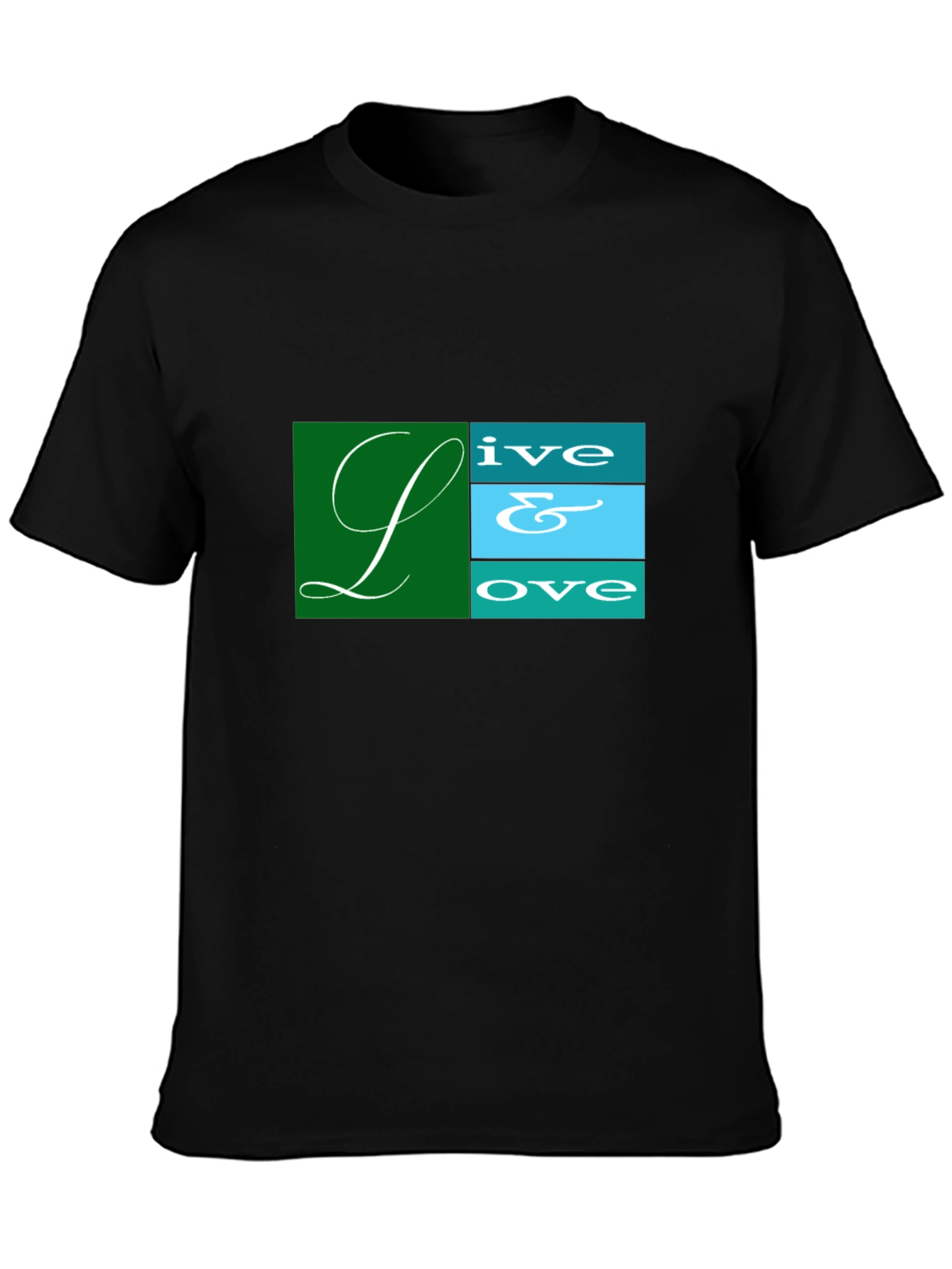 Live & Love Graphic Tee - Black