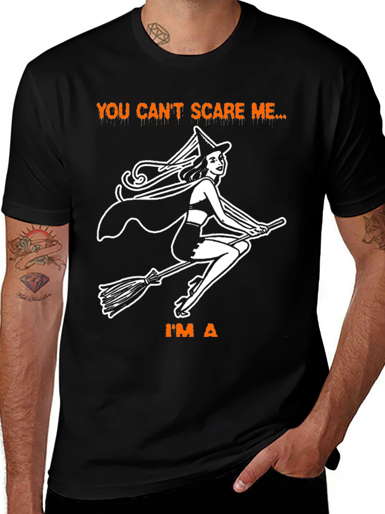 You Cant Scare Me Witch T-Shirt