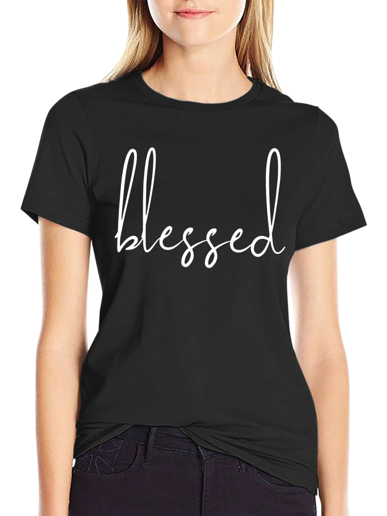 Blessed Black T-Shirt - Stylish Graphic Tee