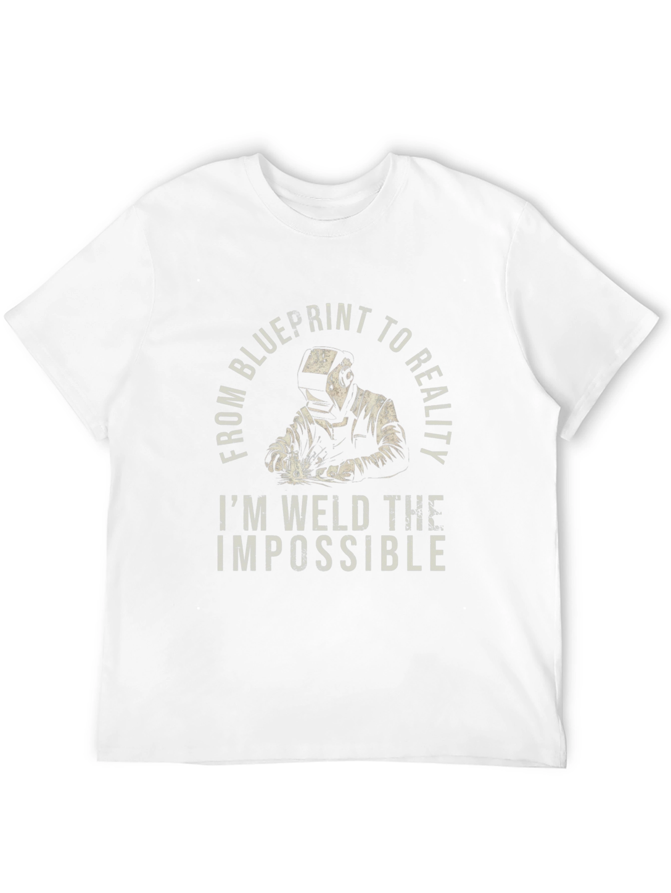 Welder Graphic T-Shirt - Blueprint to Reality