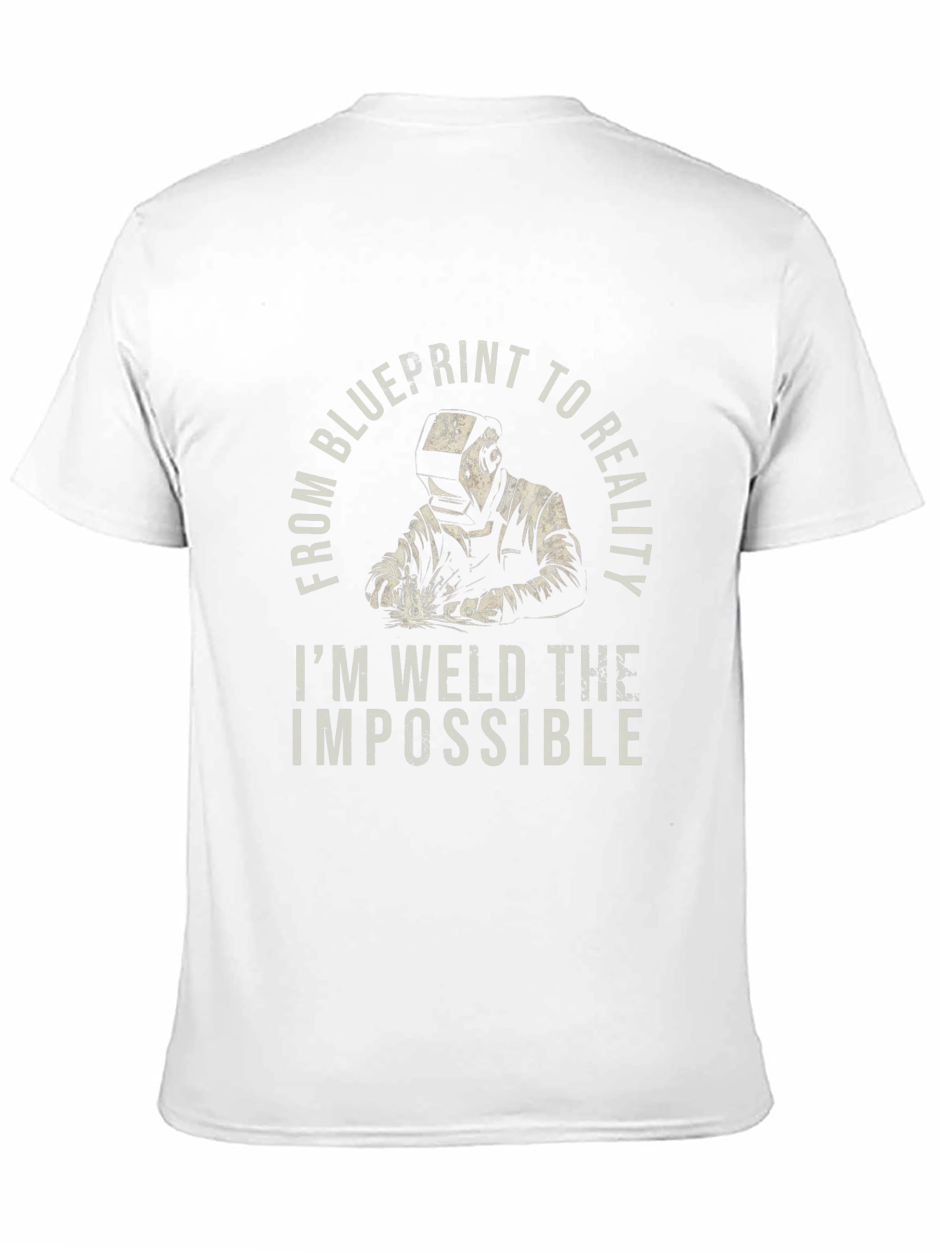 Welder Graphic T-Shirt - Blueprint to Reality