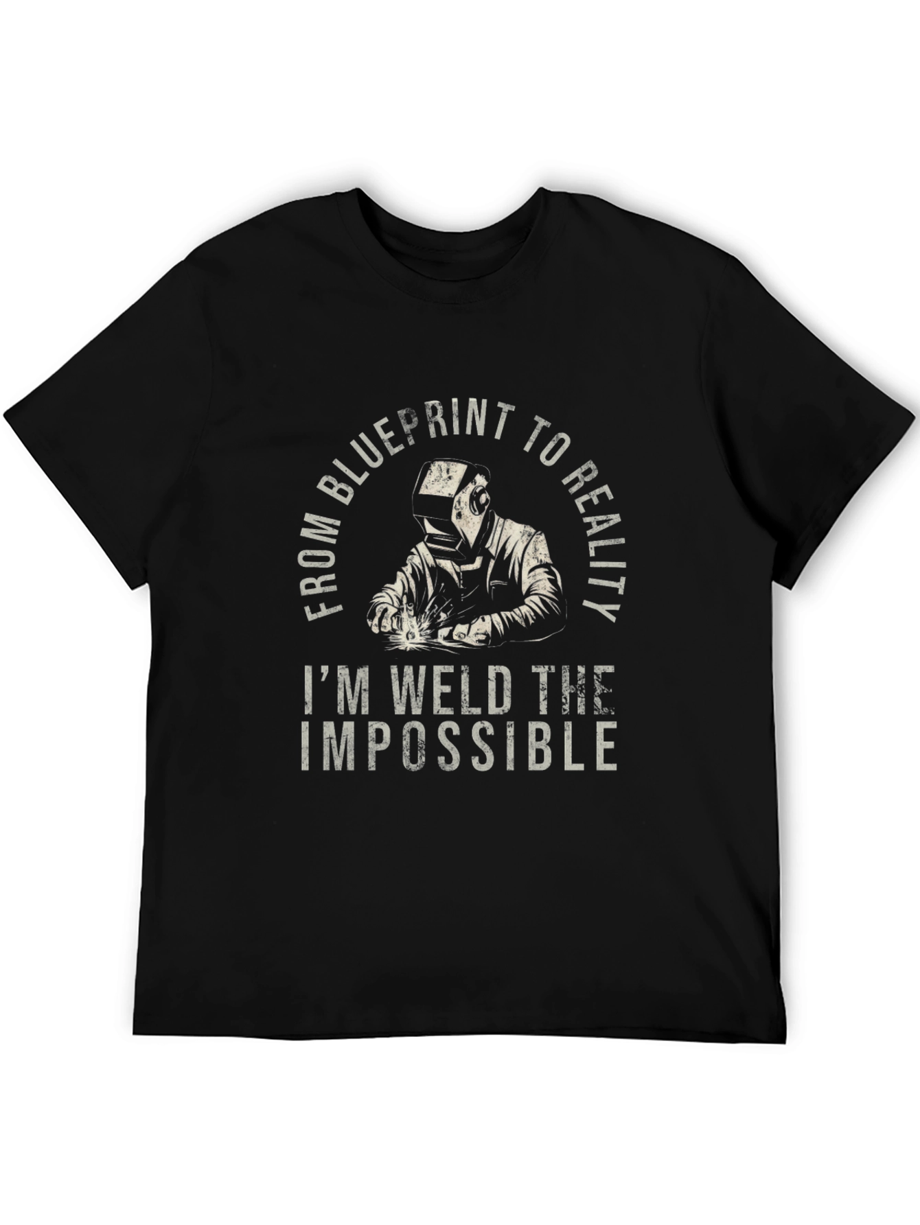 Welder Graphic T-Shirt - Blueprint to Reality