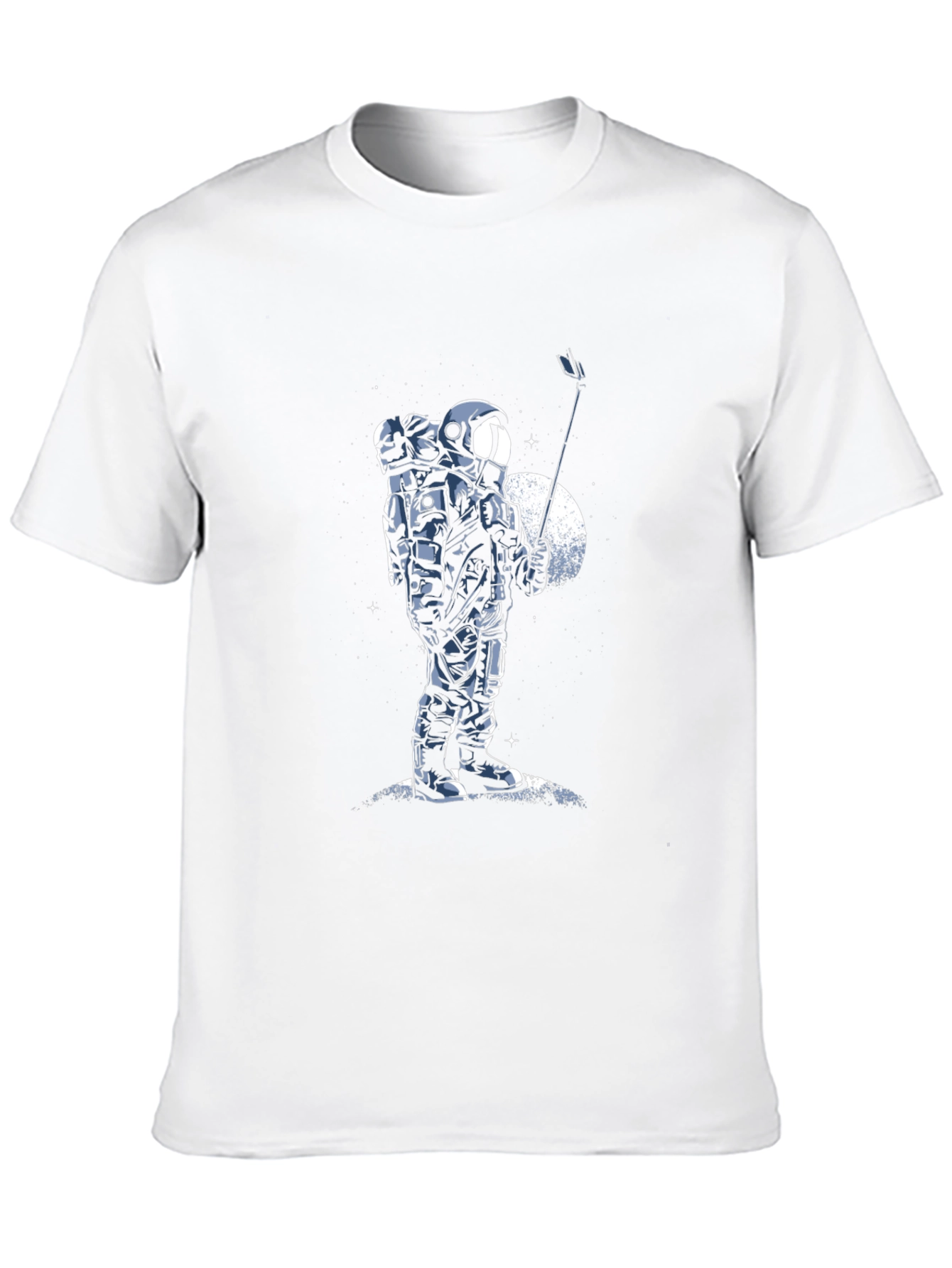 Astronaut Selfie Graphic Tee - Space T-Shirt
