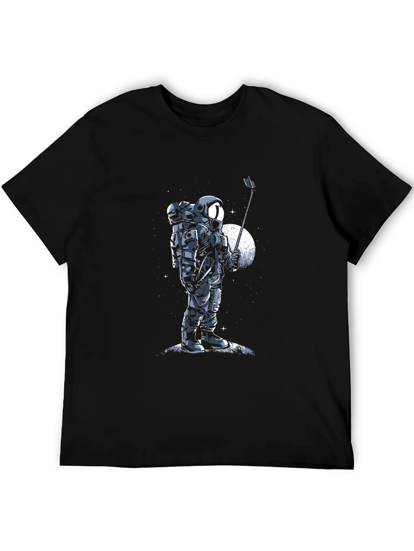 Astronaut Selfie Graphic Tee - Space T-Shirt