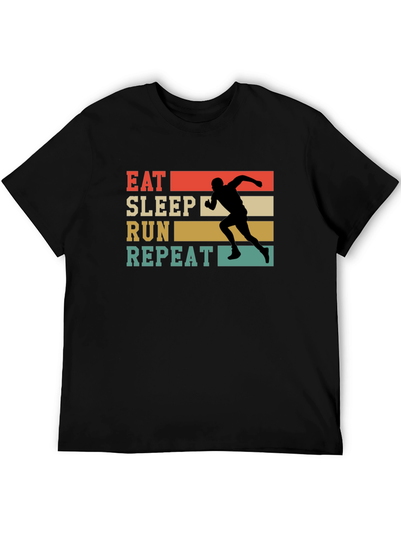 Eat Sleep Run Repeat Retro T-Shirt