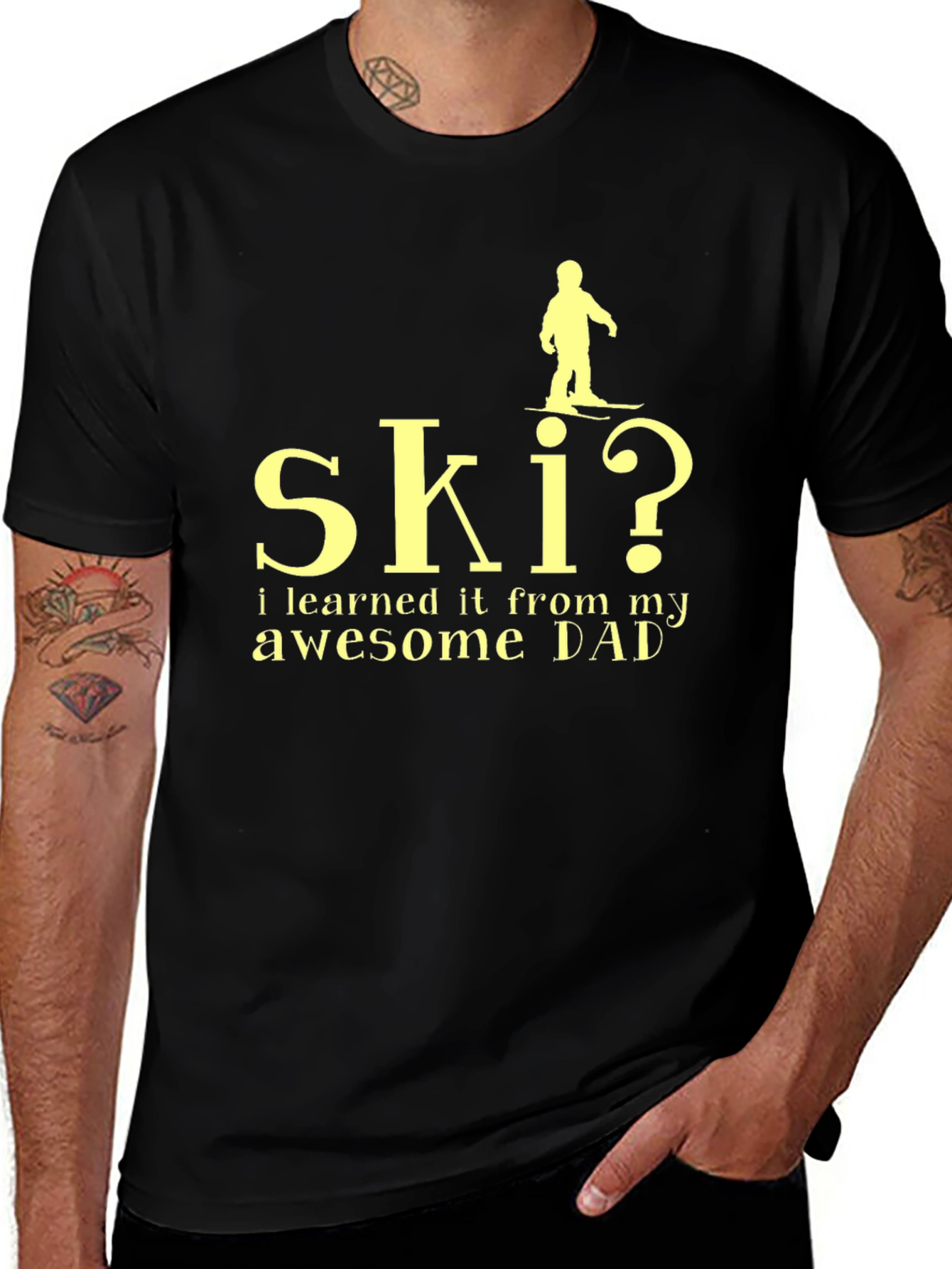 Skiing Dad T-Shirt - Awesome Gift!