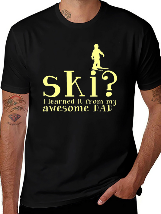 Skiing Dad T-Shirt - Awesome Gift!