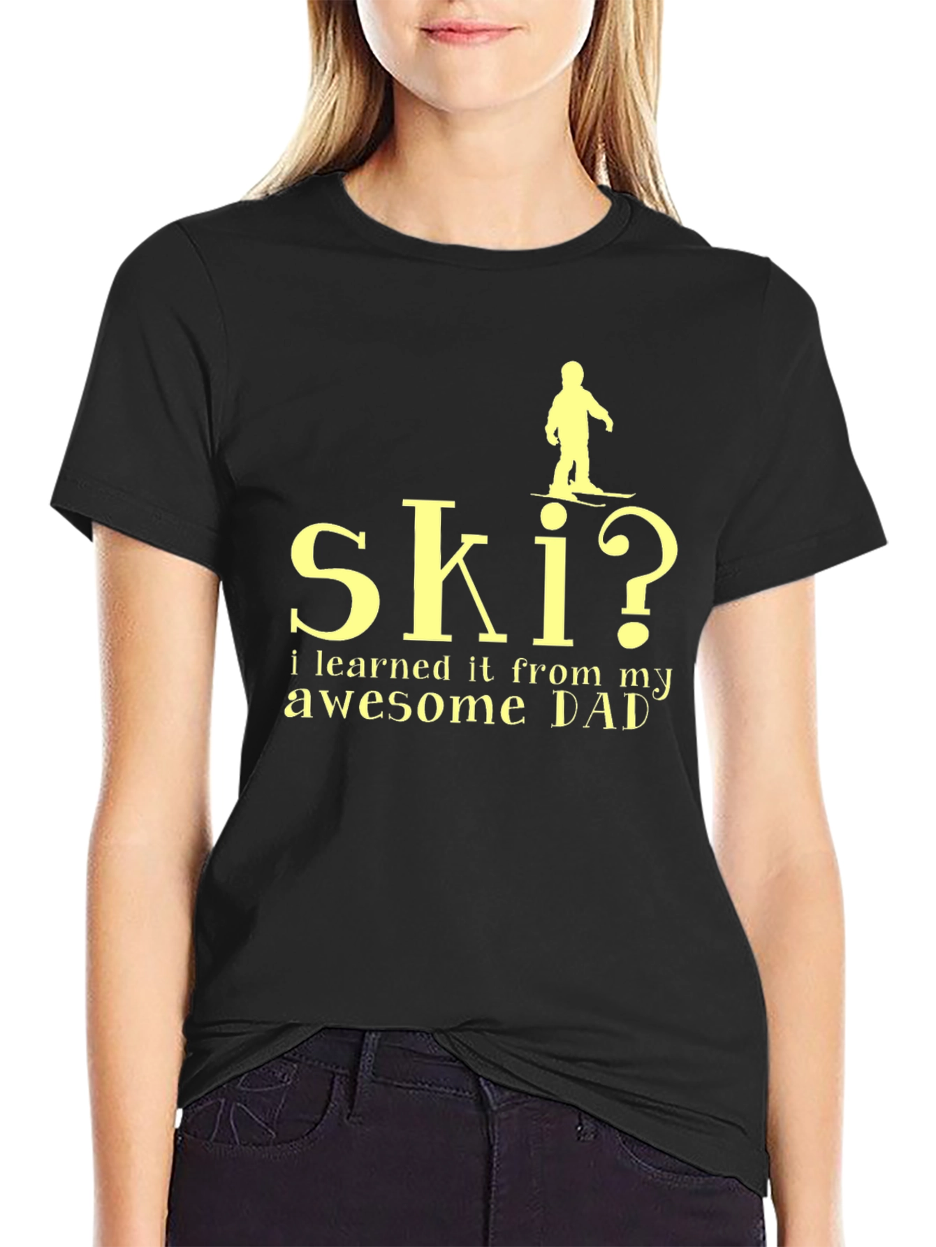 Skiing Dad T-Shirt - Awesome Gift!