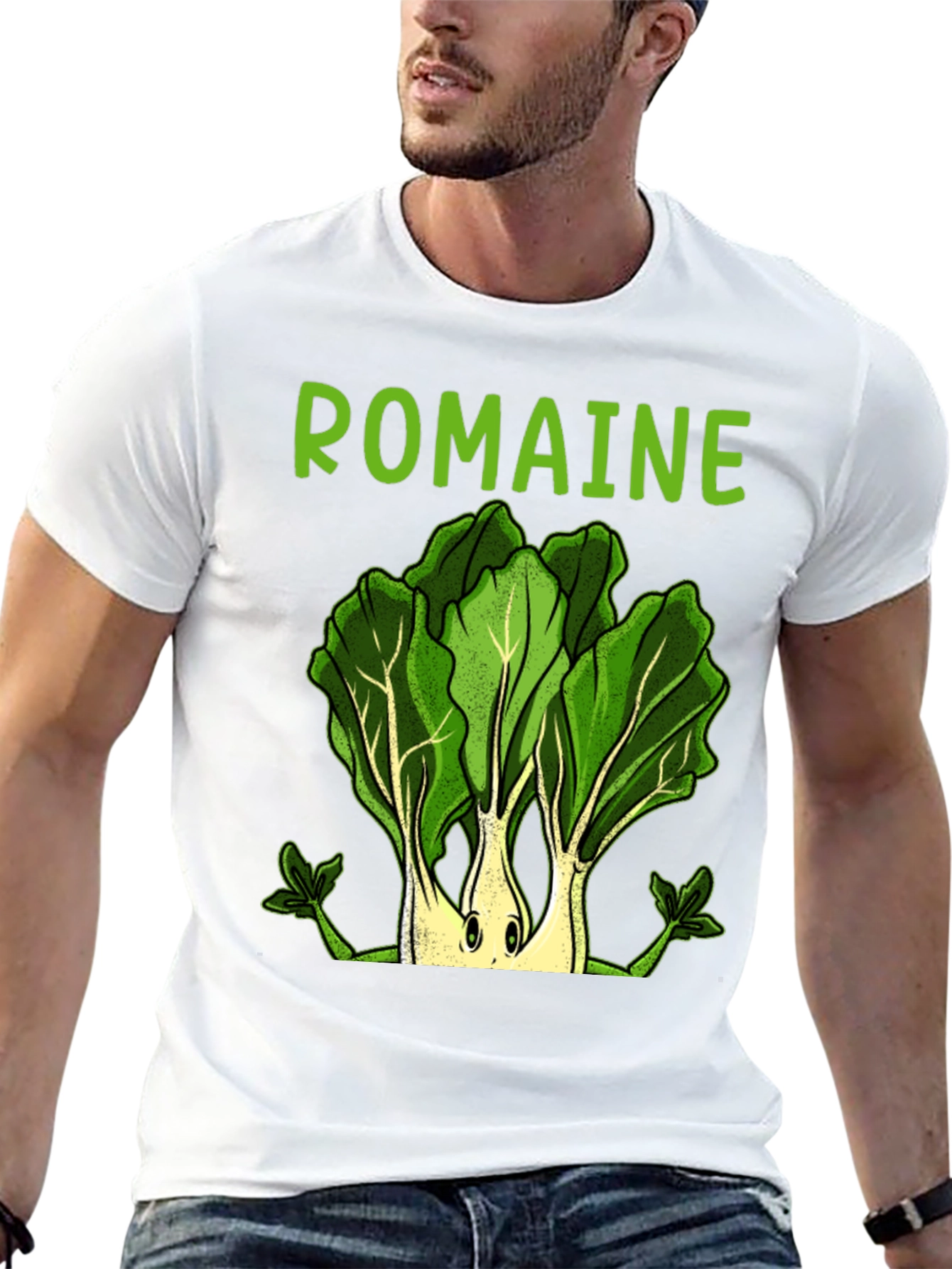 Romaine Lettuce Graphic T-Shirt - Cute Vegan Tee