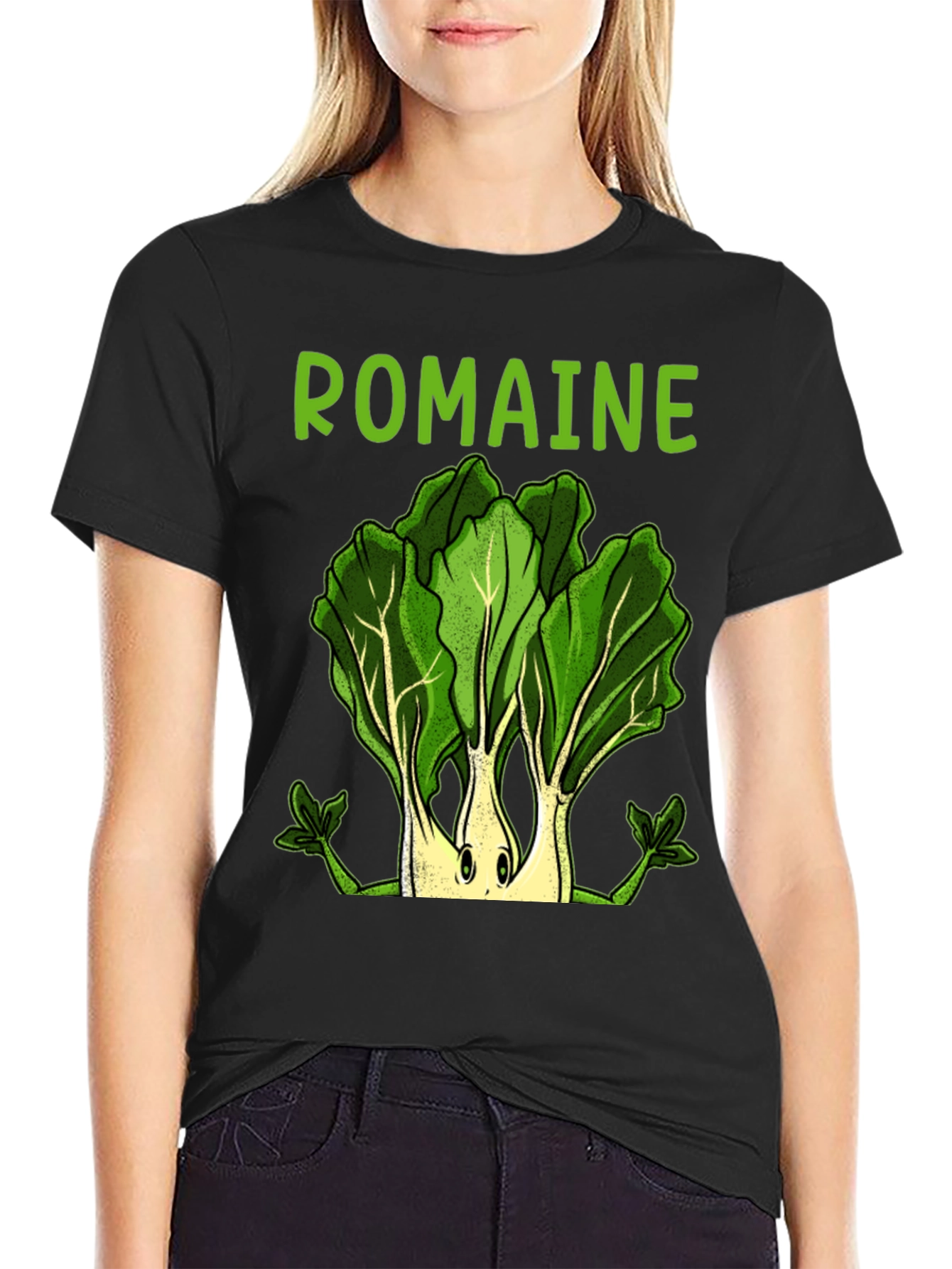 Romaine Lettuce Graphic T-Shirt - Cute Vegan Tee