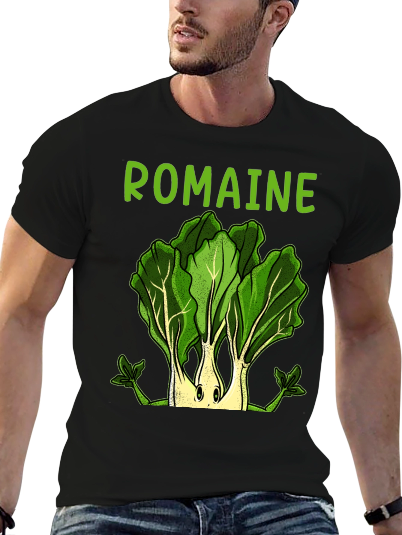 Romaine Lettuce Graphic T-Shirt - Cute Vegan Tee