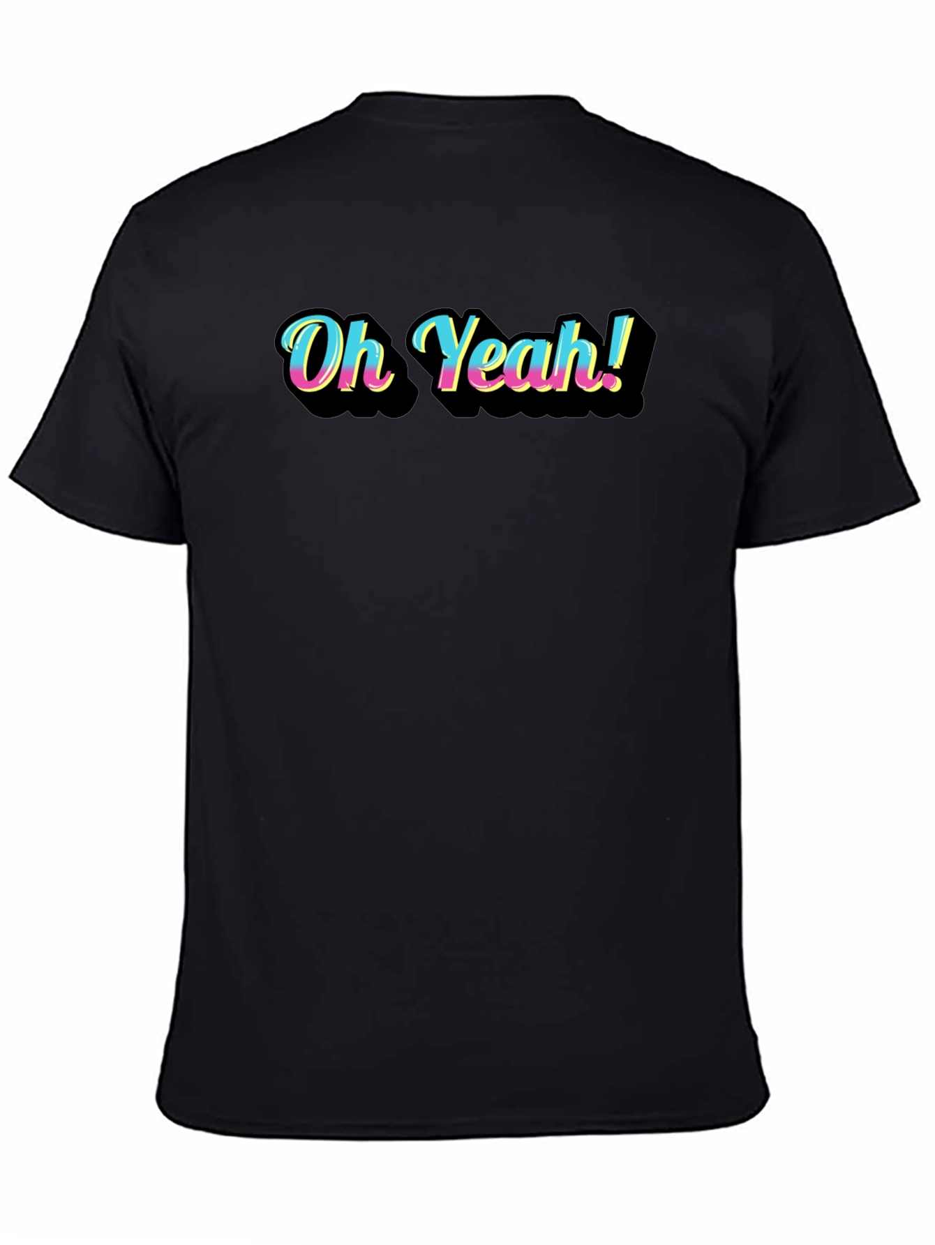 Oh Yeah! Graphic Black T-Shirt
