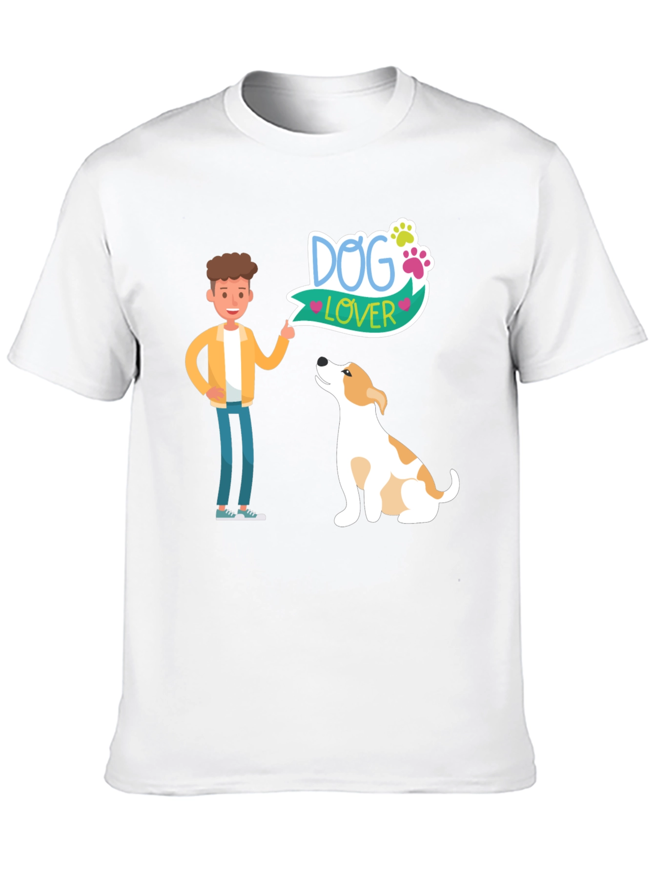 Dog Lover Graphic Tee - Mens Black T-Shirt