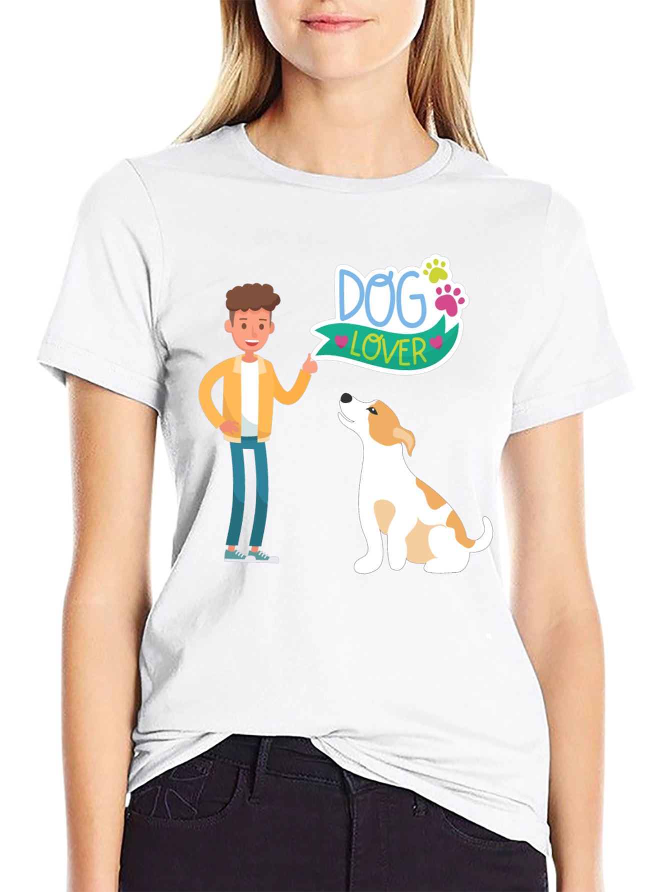 Dog Lover Graphic Tee - Mens Black T-Shirt