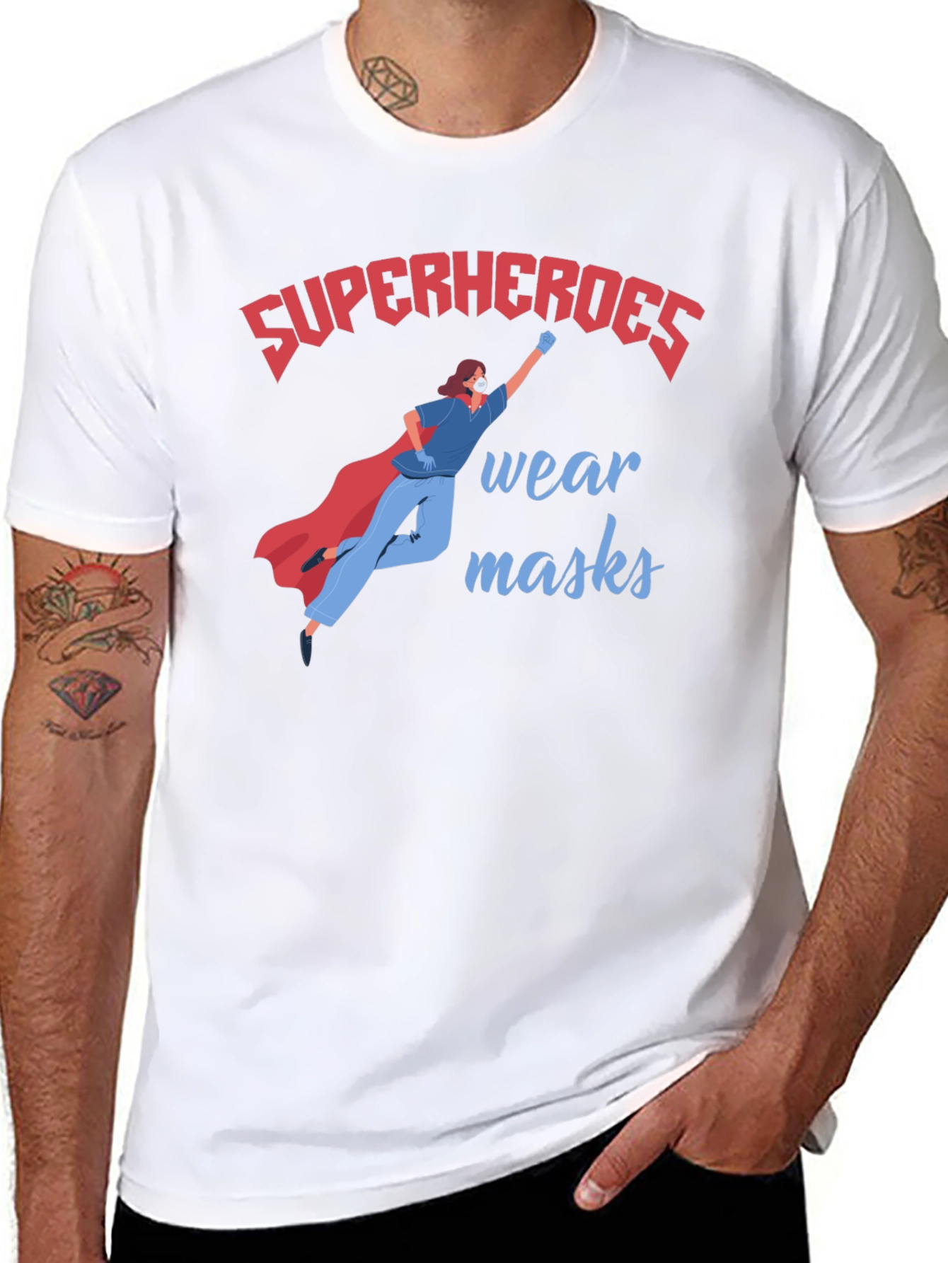 Superheroes Wear Masks T-Shirt