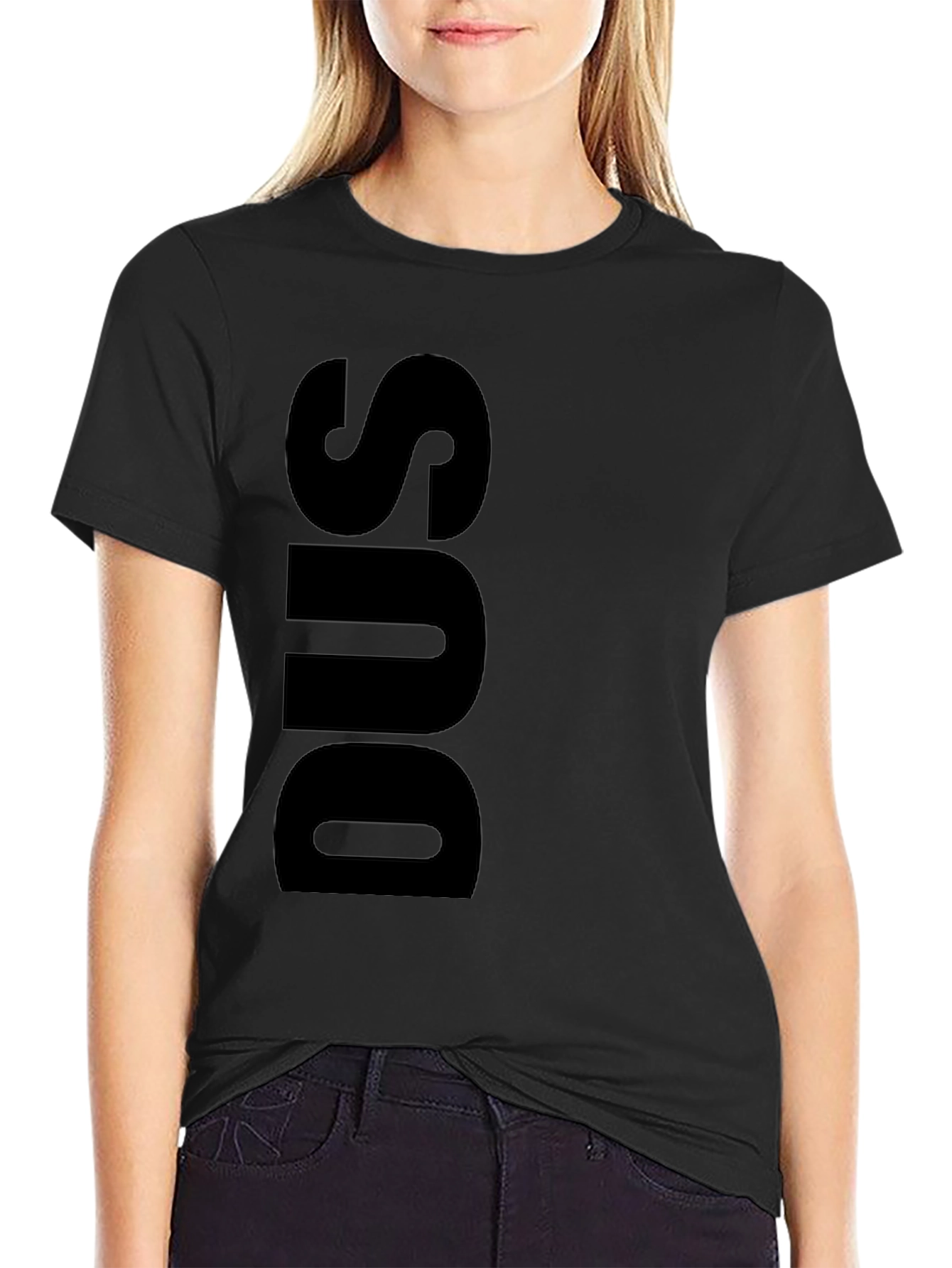 Black DUS Graphic Tee - Modern Casual Style