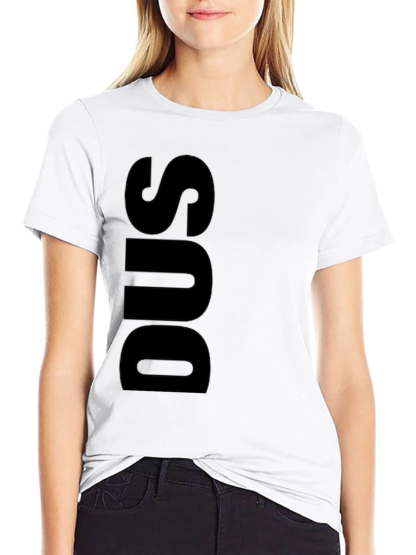 Black DUS Graphic Tee - Modern Casual Style