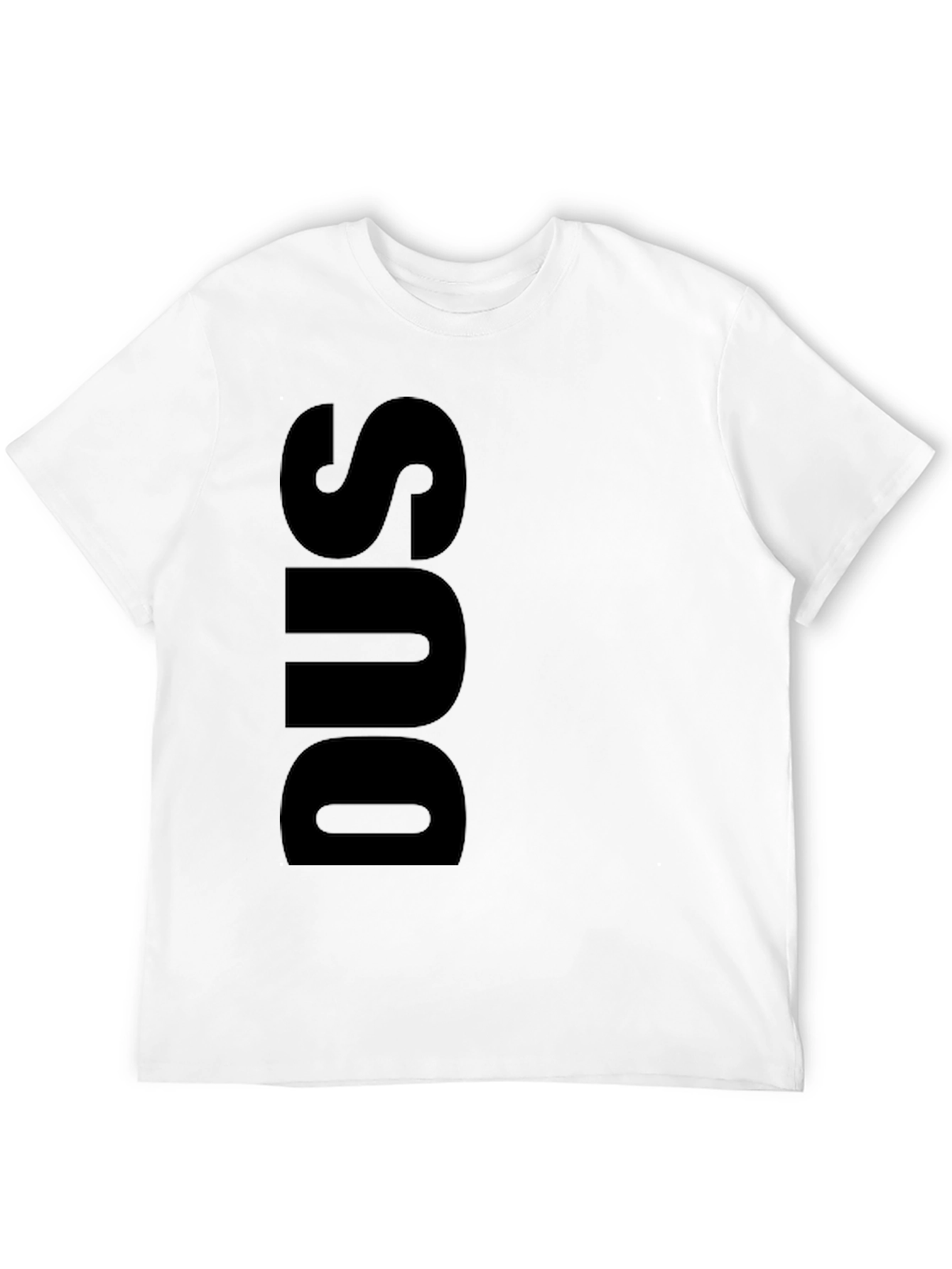Black DUS Graphic Tee - Modern Casual Style