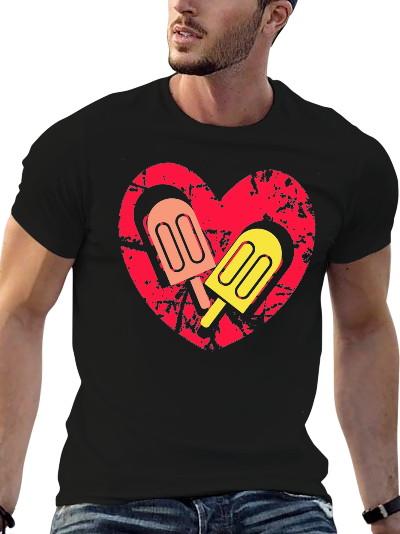 Heart Popsicle T-Shirt - Sweet Summer Style