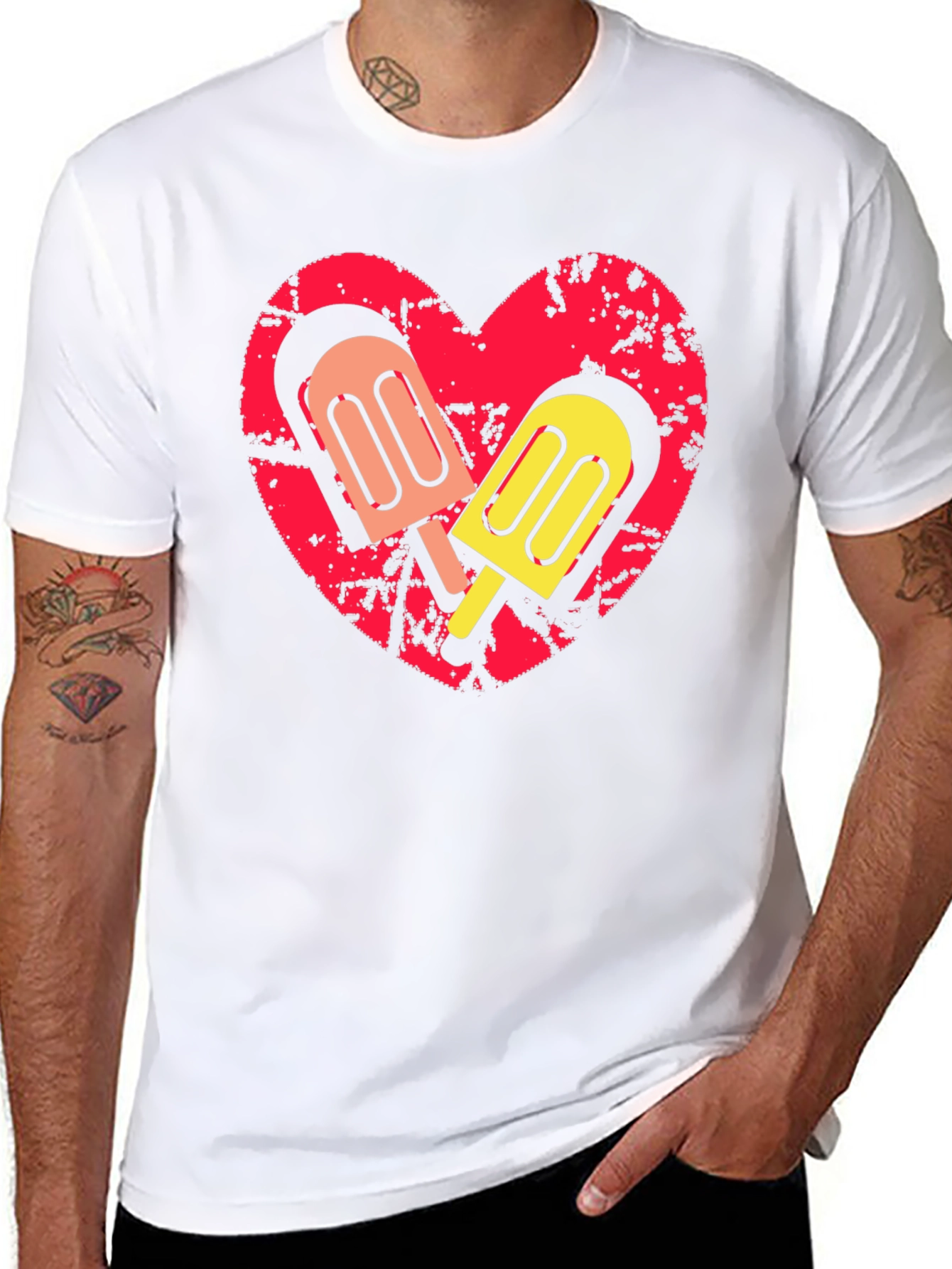 Heart Popsicle T-Shirt - Sweet Summer Style