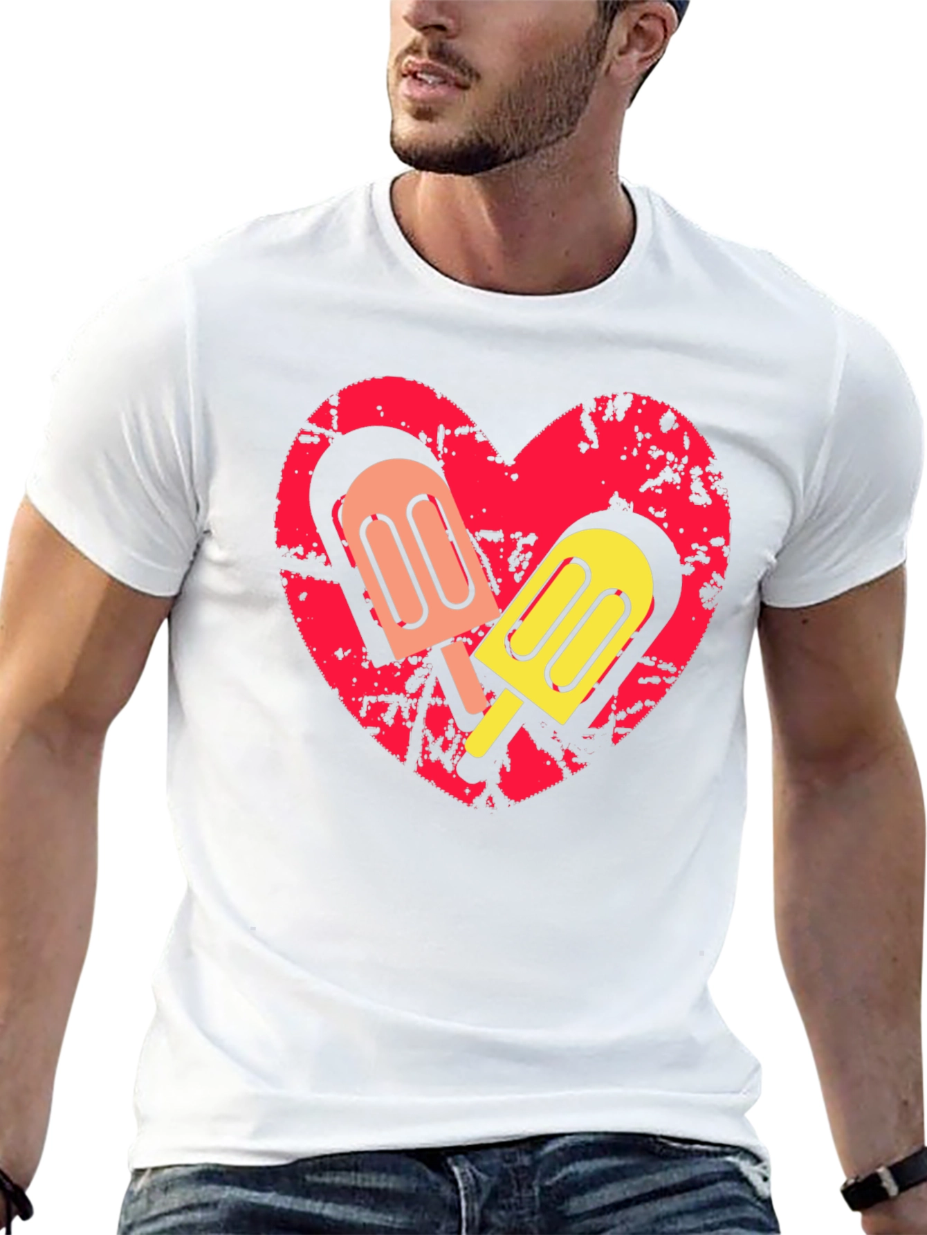 Heart Popsicle T-Shirt - Sweet Summer Style