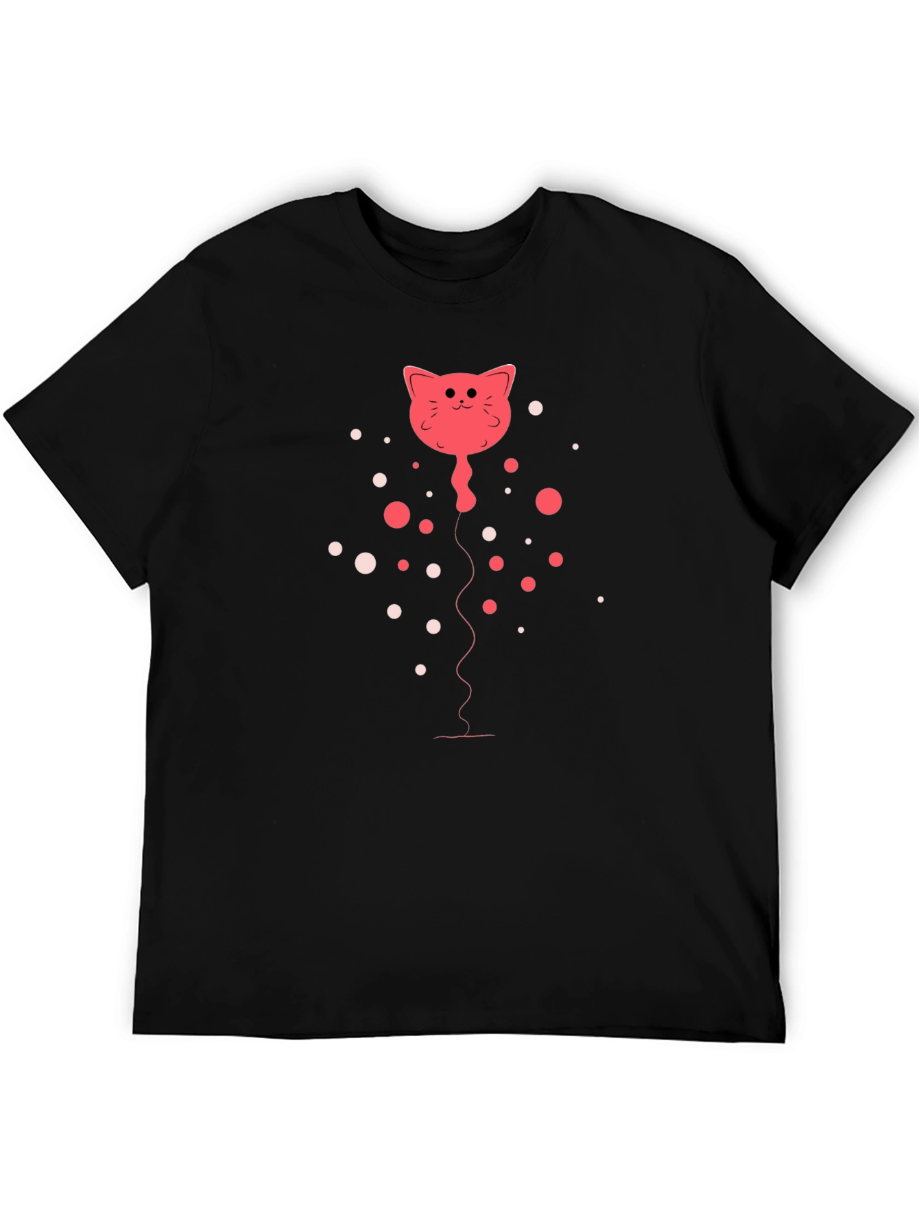Cat Balloon Graphic Tee - Fun & Unique!