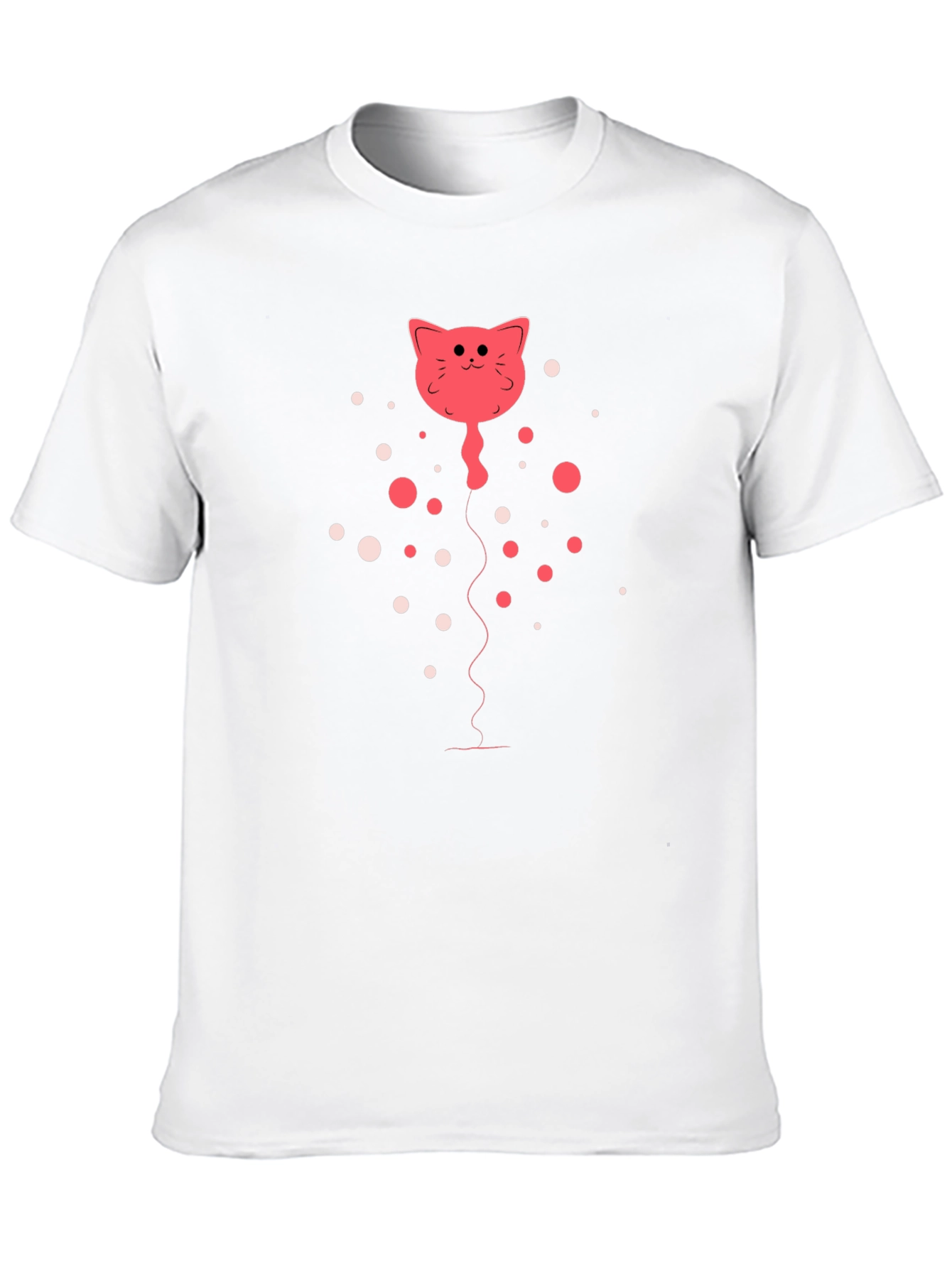 Cat Balloon Graphic Tee - Fun & Unique!