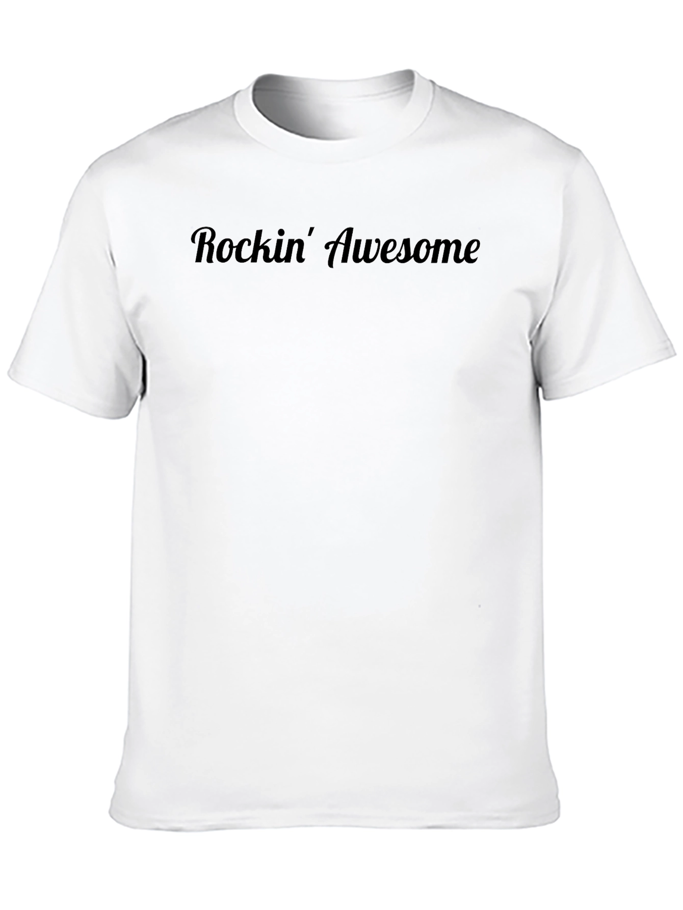 Rockin Awesome Black Graphic Tee