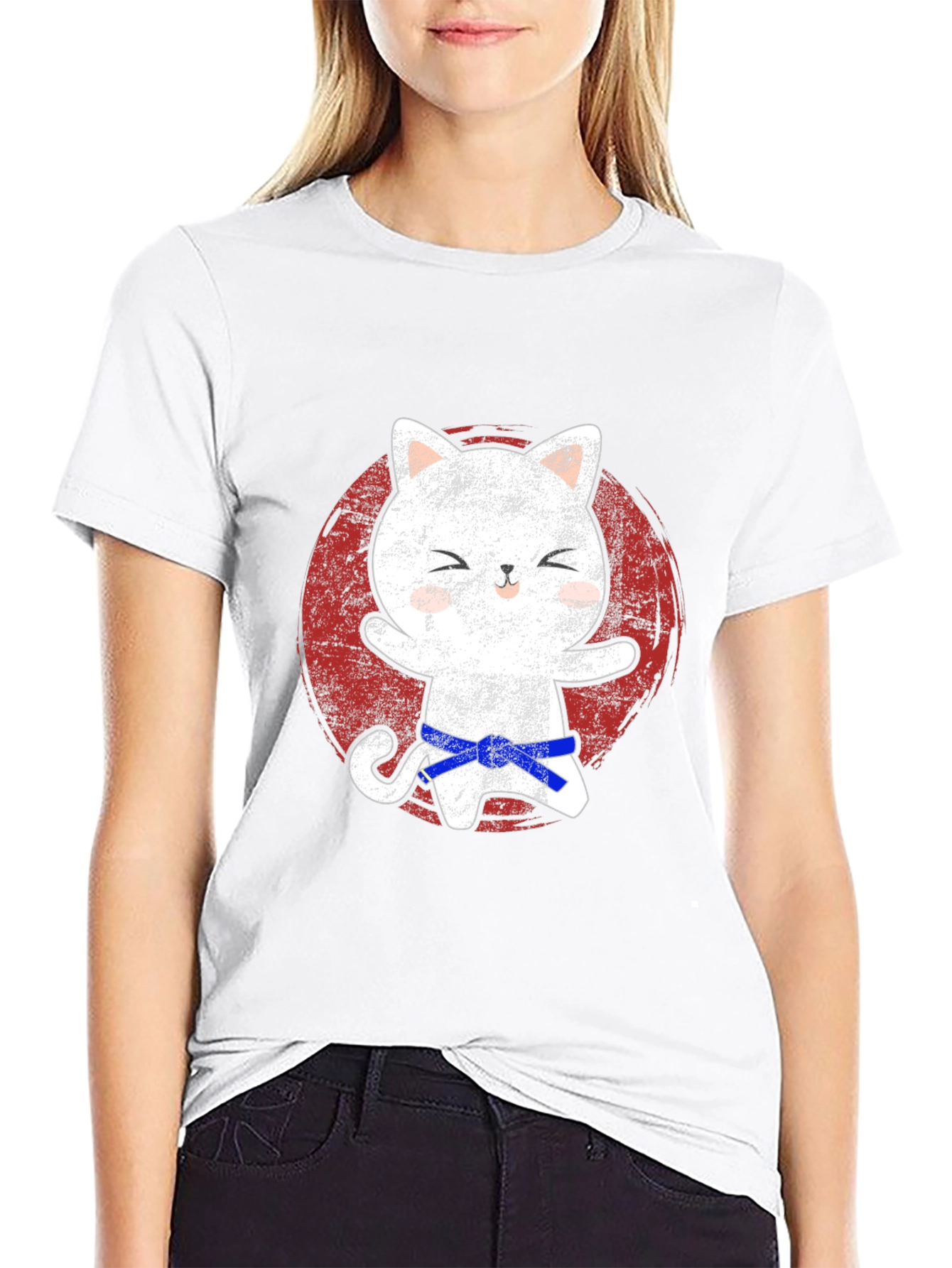 Karate Cat T-Shirt - Funny Martial Arts Kitten Tee