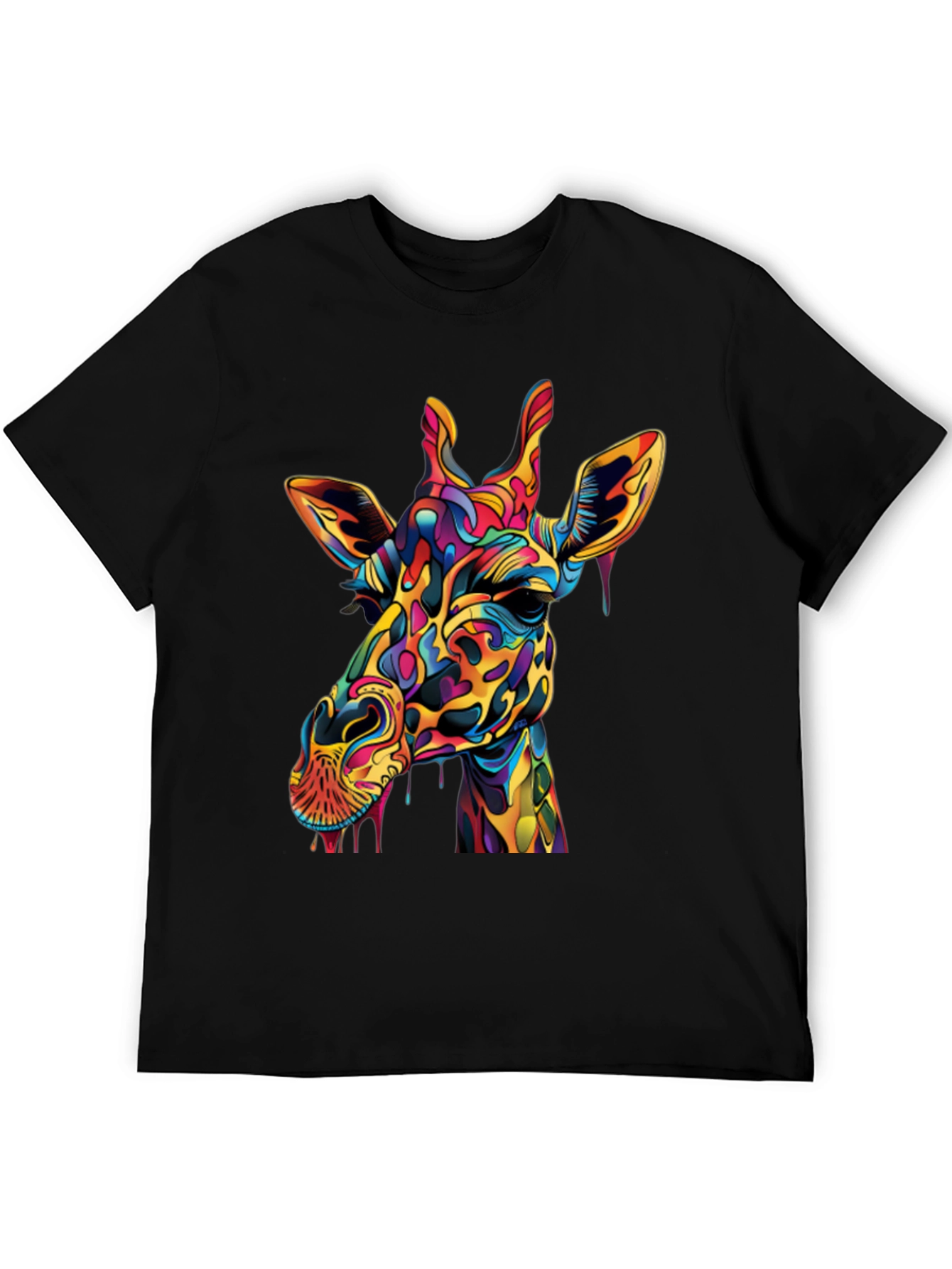 Colorful Giraffe Graphic Tee
