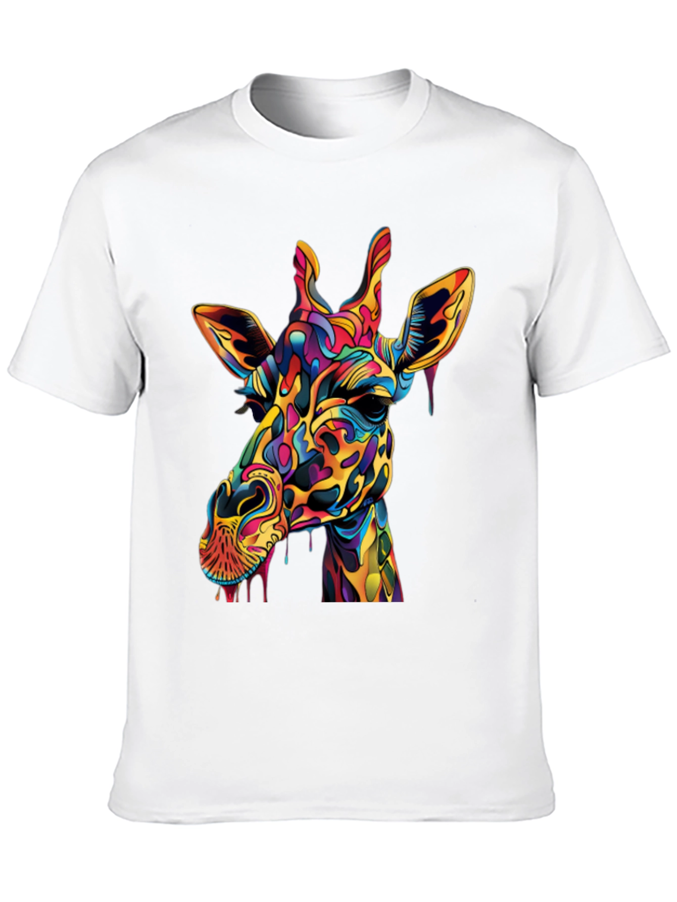 Colorful Giraffe Graphic Tee