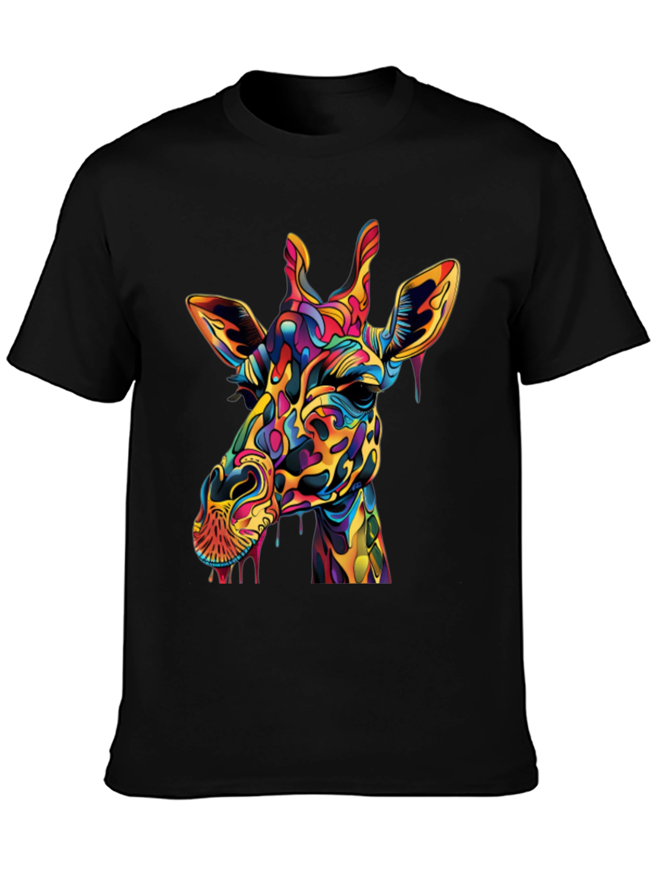 Colorful Giraffe Graphic Tee