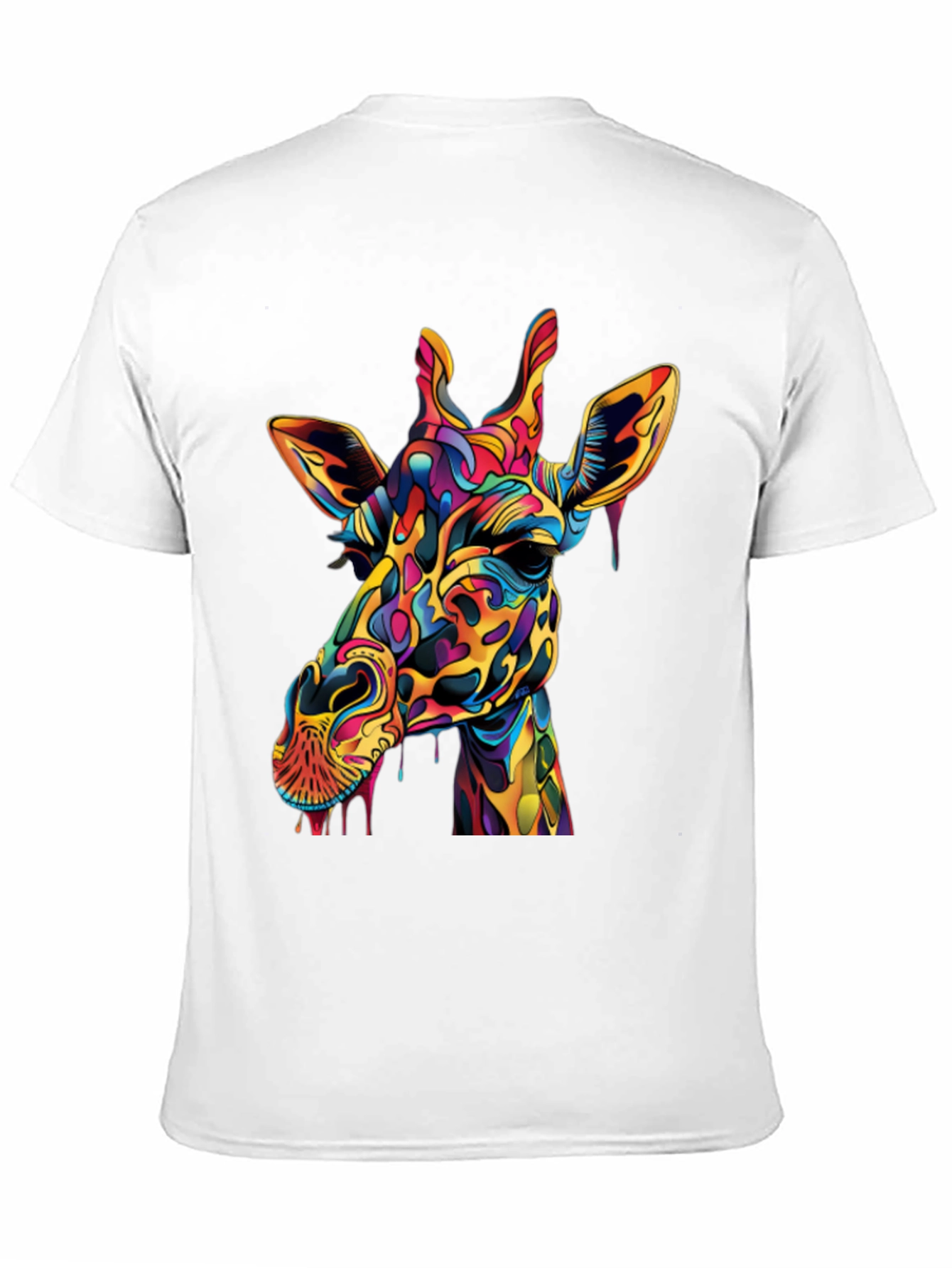 Colorful Giraffe Graphic Tee