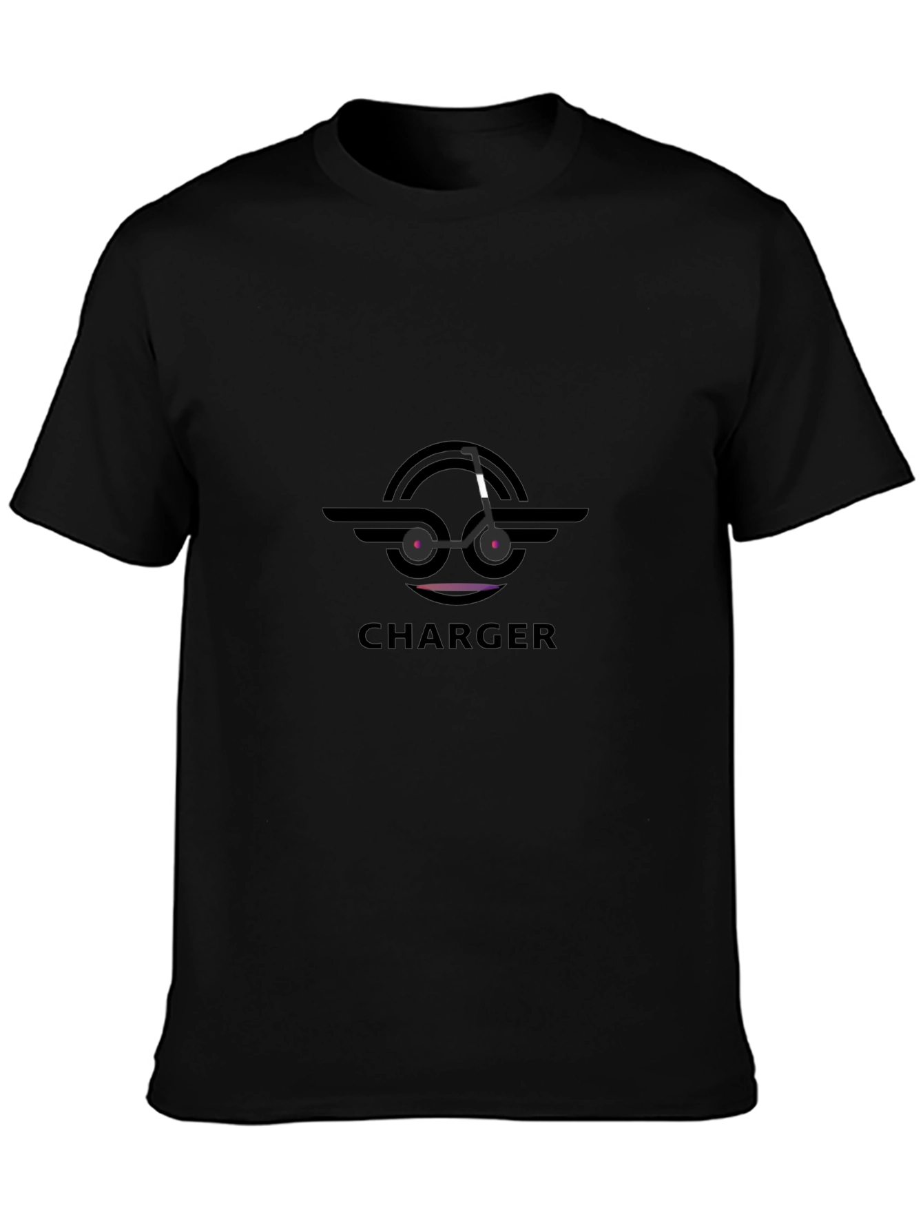 Charger Logo Black T-Shirt