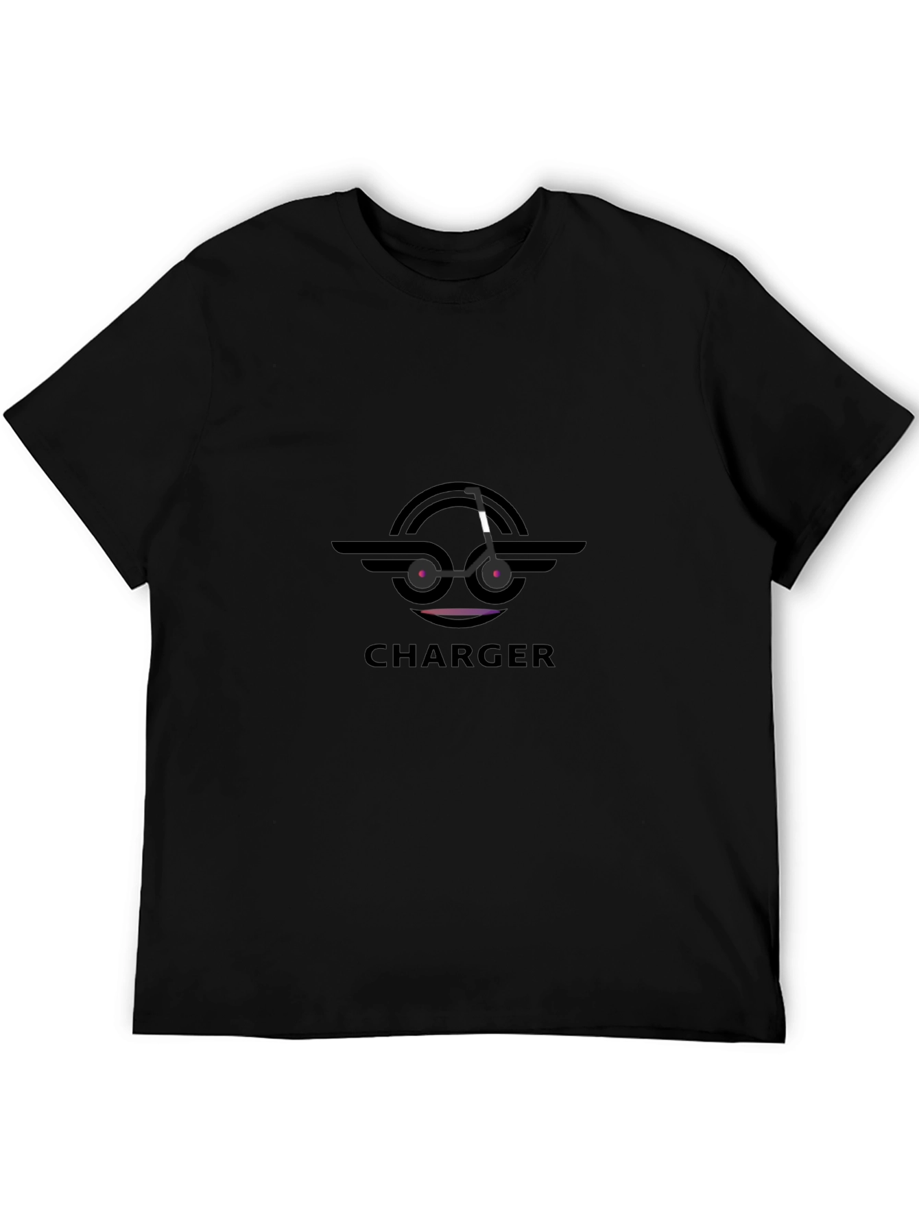 Charger Logo Black T-Shirt