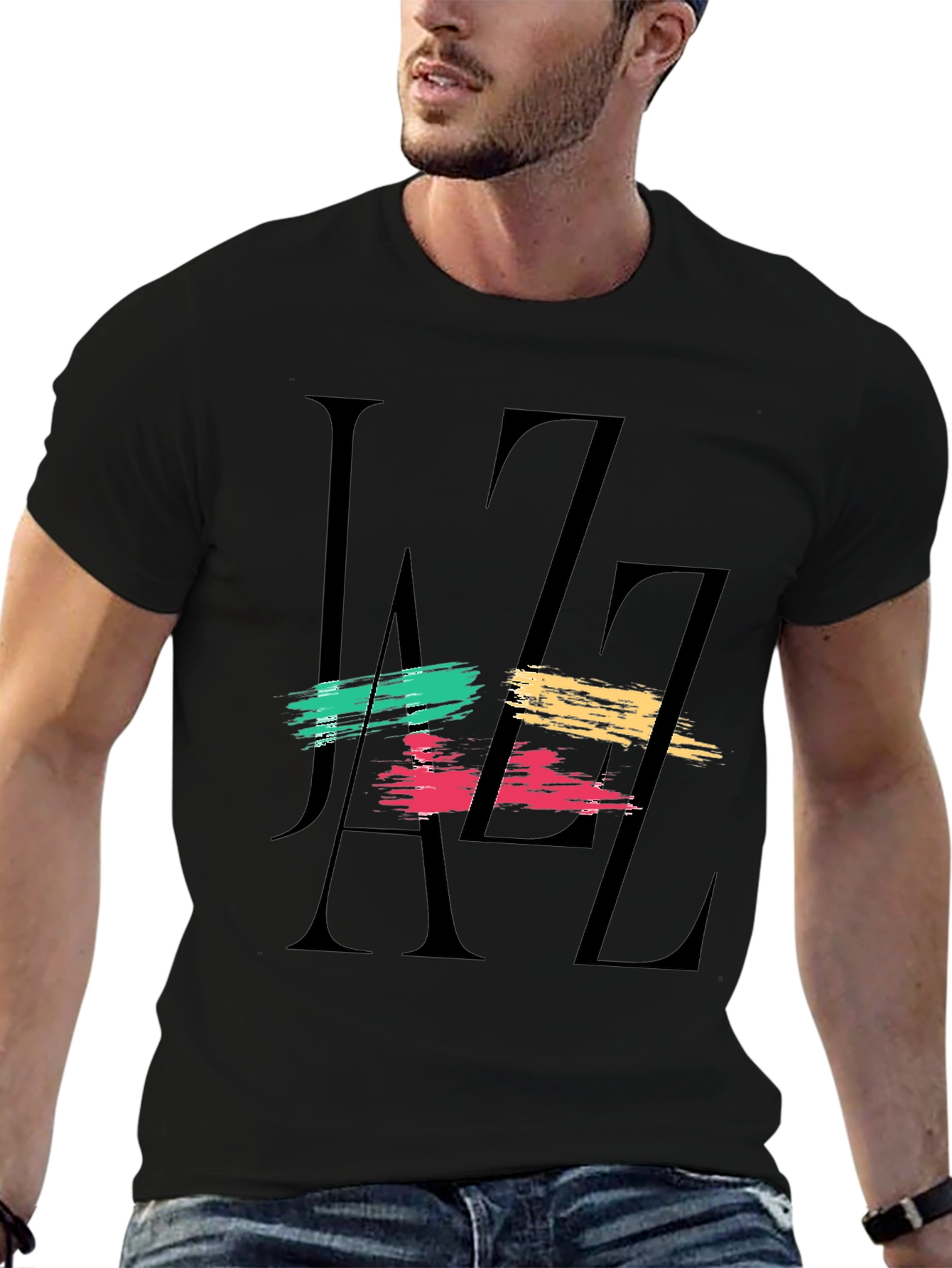 Jazz Graphic Black T-Shirt