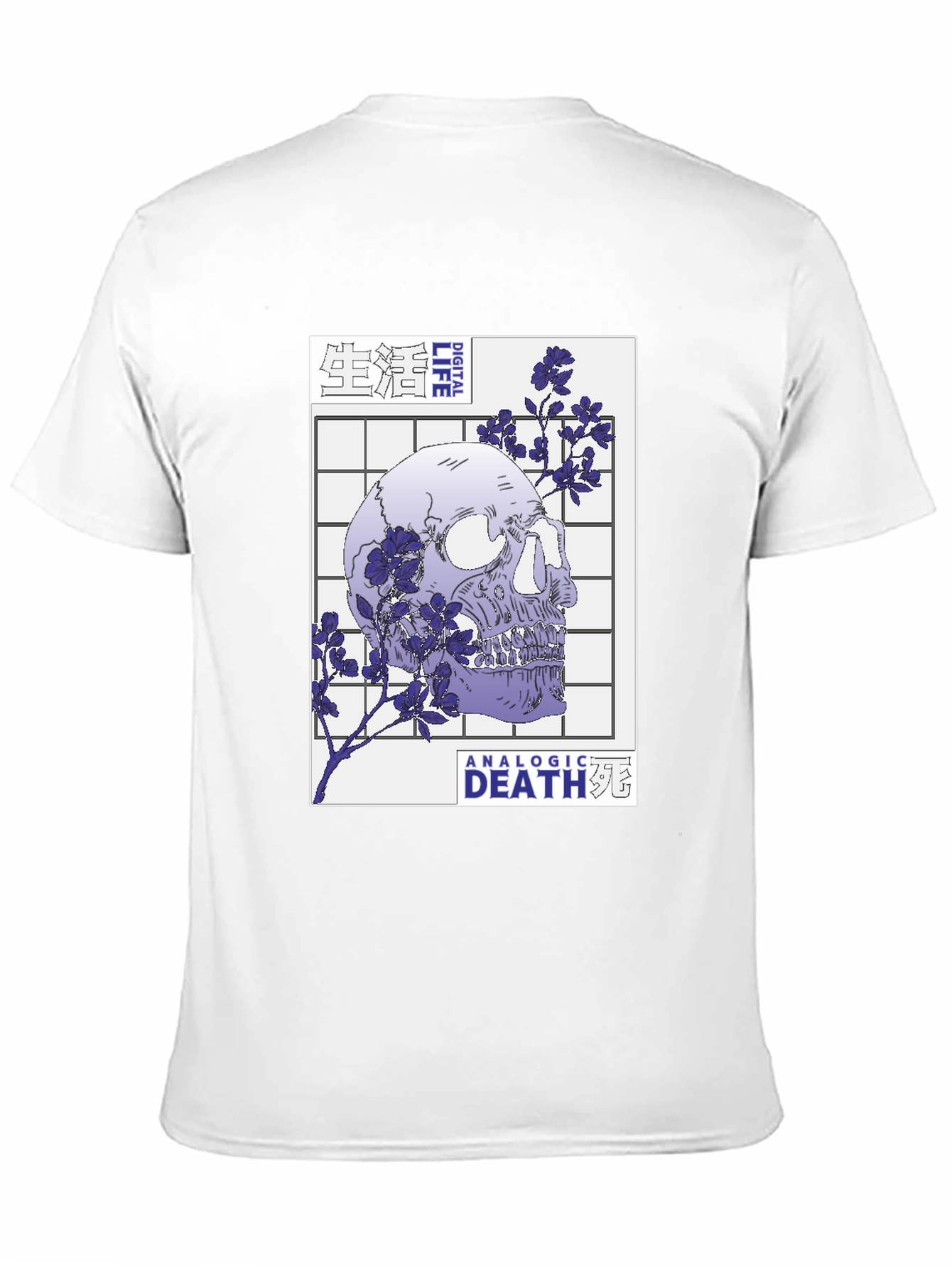 Skull and Flowers Graphic T-Shirt